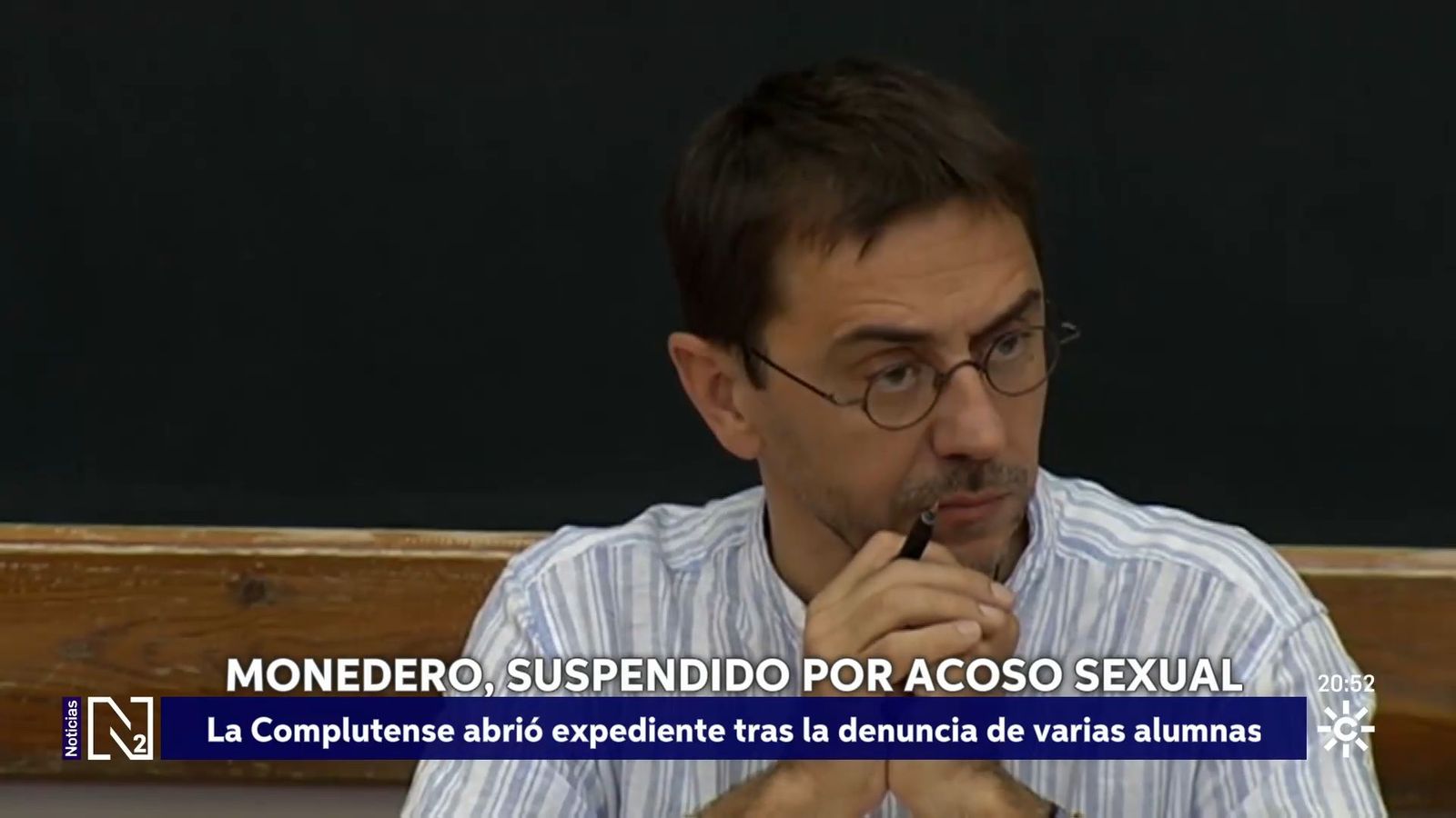 Sanción a Monedero por acoso a varias alumnas