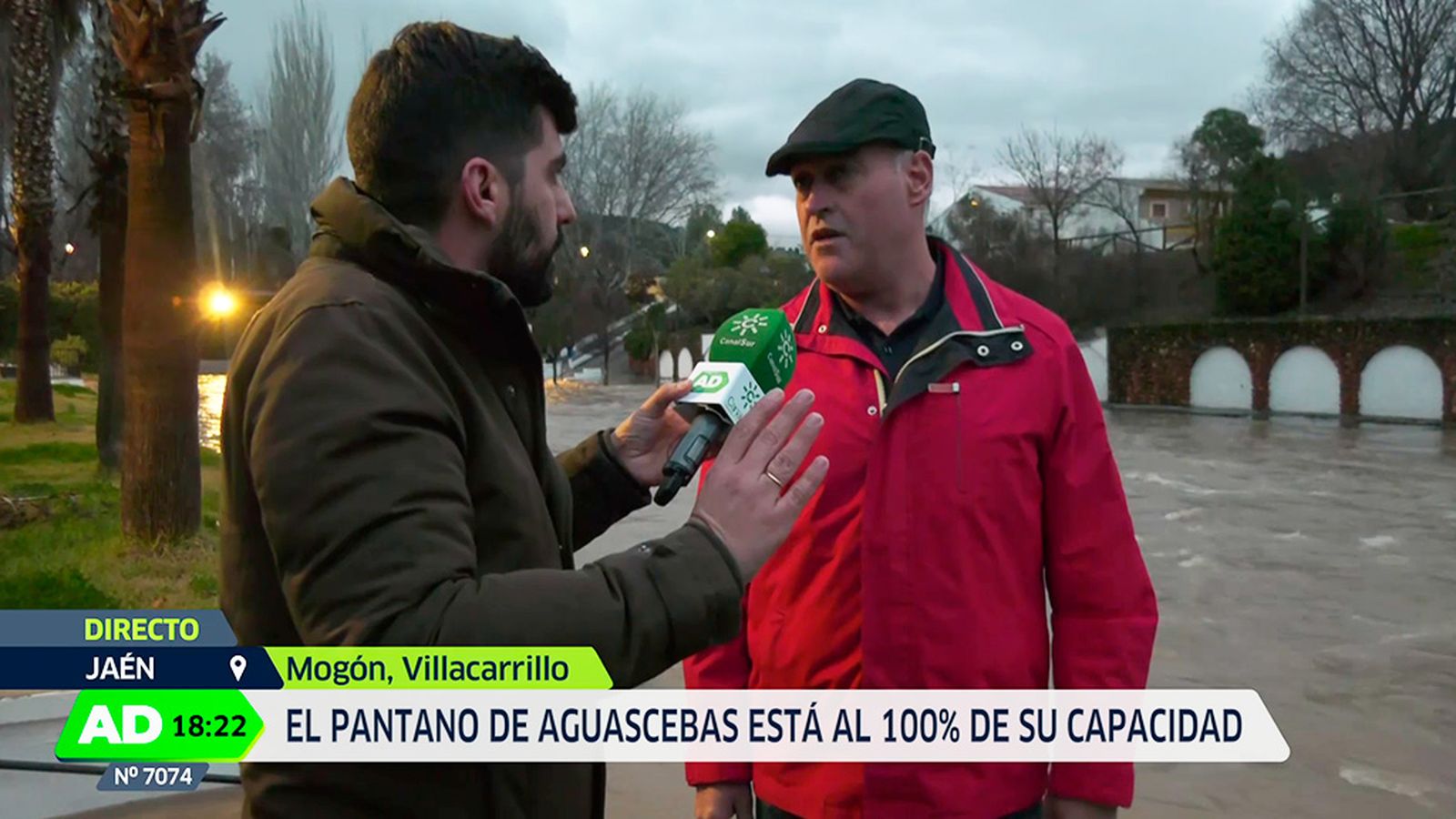 Mogón se desborda el Guadalquivir