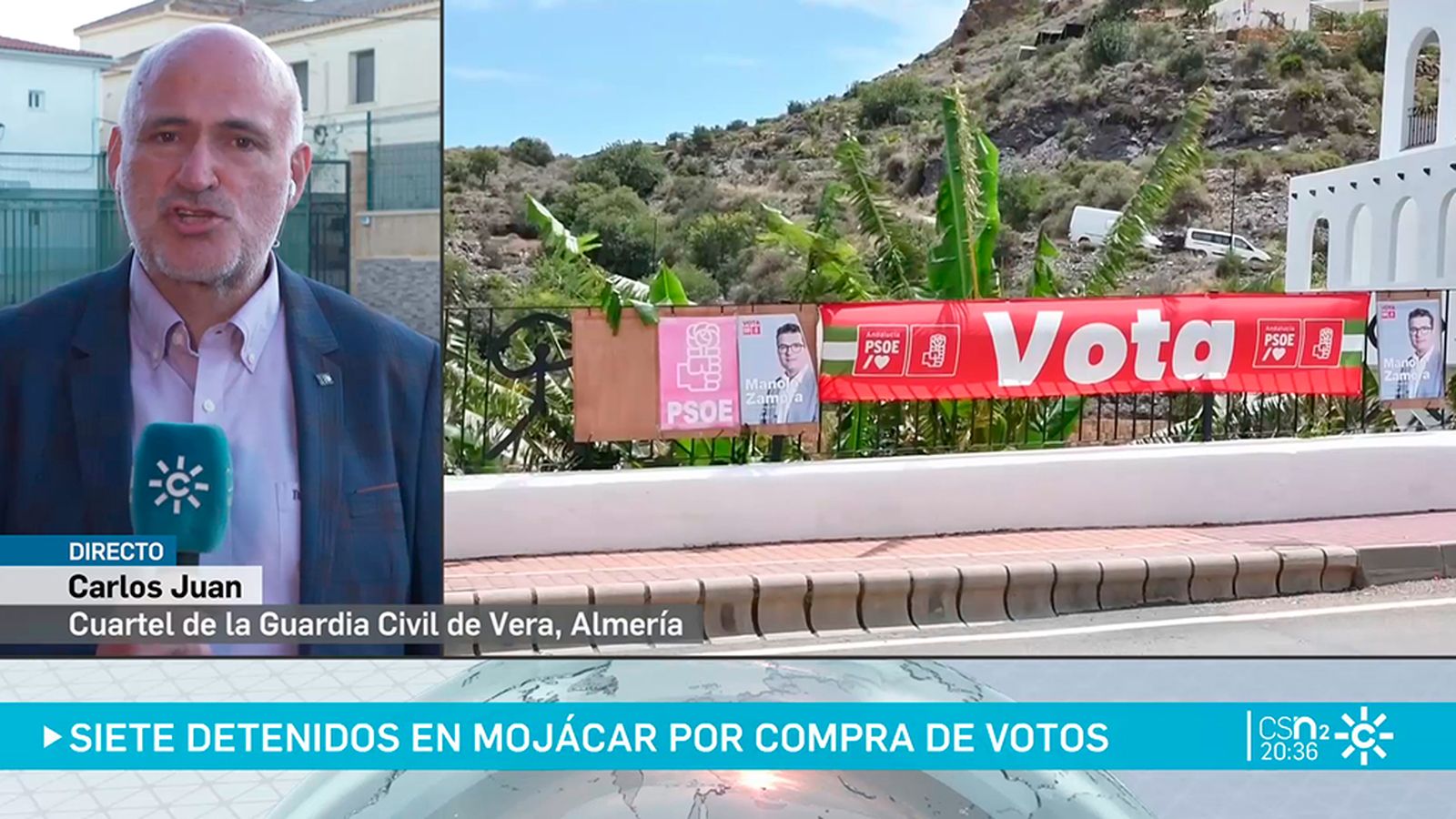 Detenidos dos candidatos del PSOE por compra de votos en Mojácar