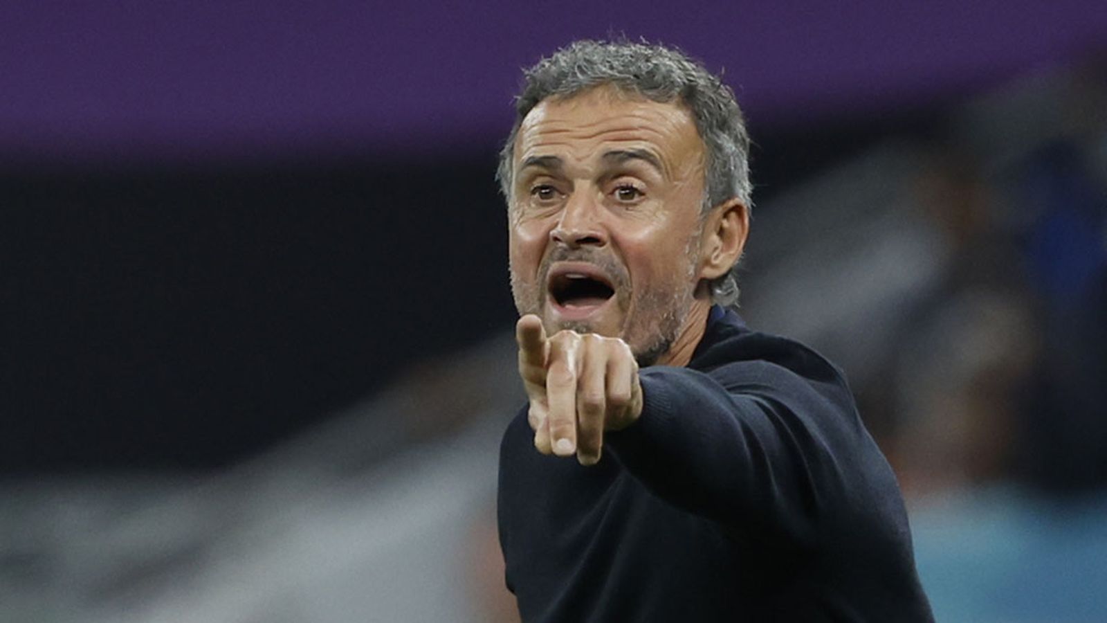 Luis Enrique en el Mundial de Catar