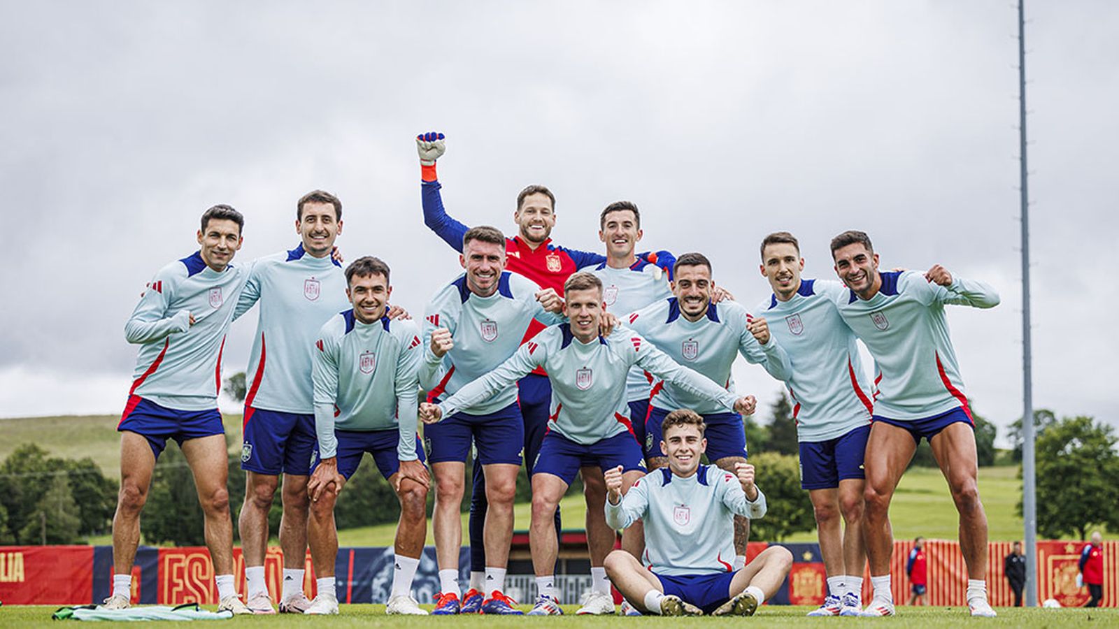 Foto España entrenamiento Eurocopa