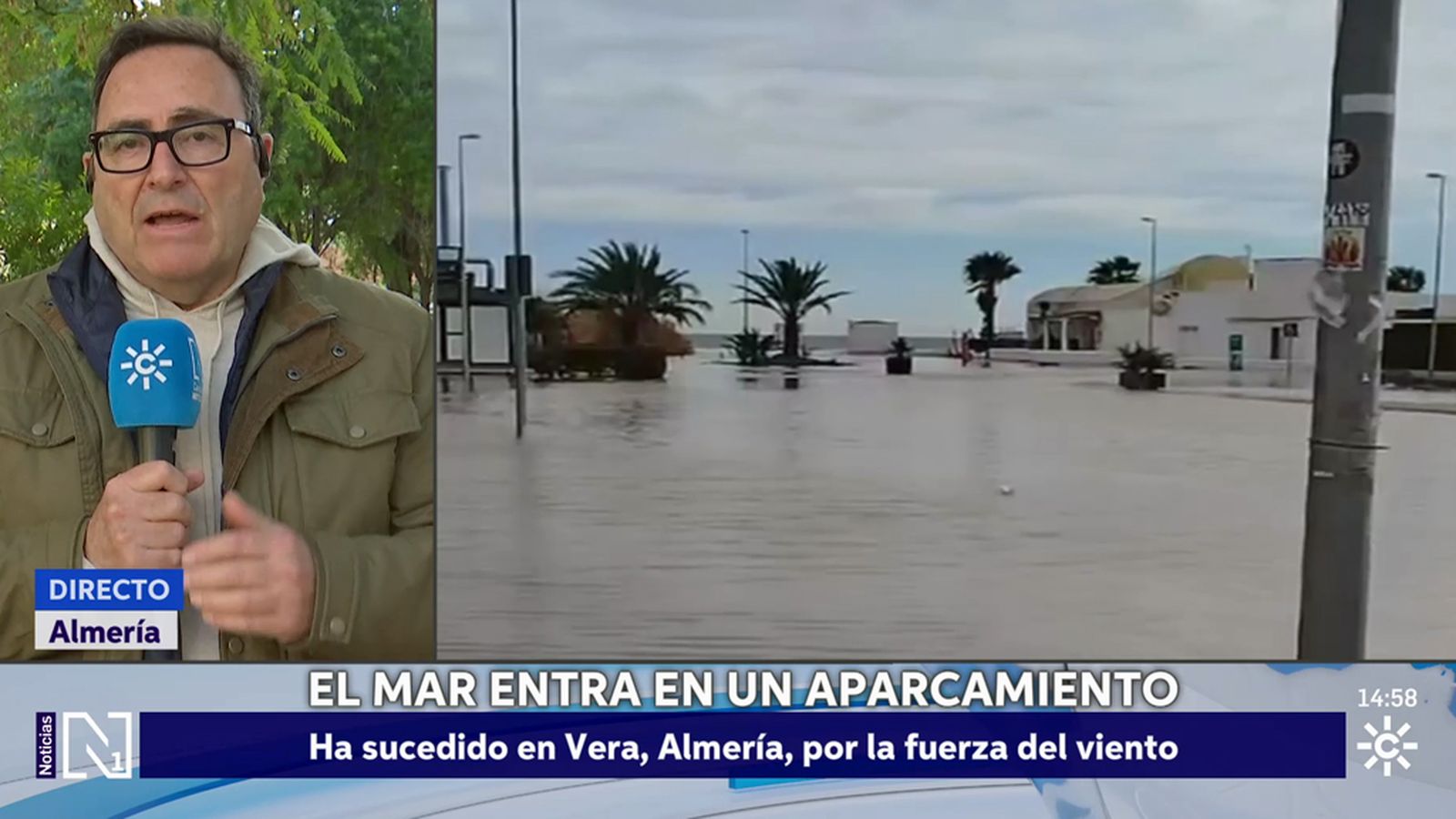 La borrasca Ingrid llega a Andalucía con viento, lluvia y nieve