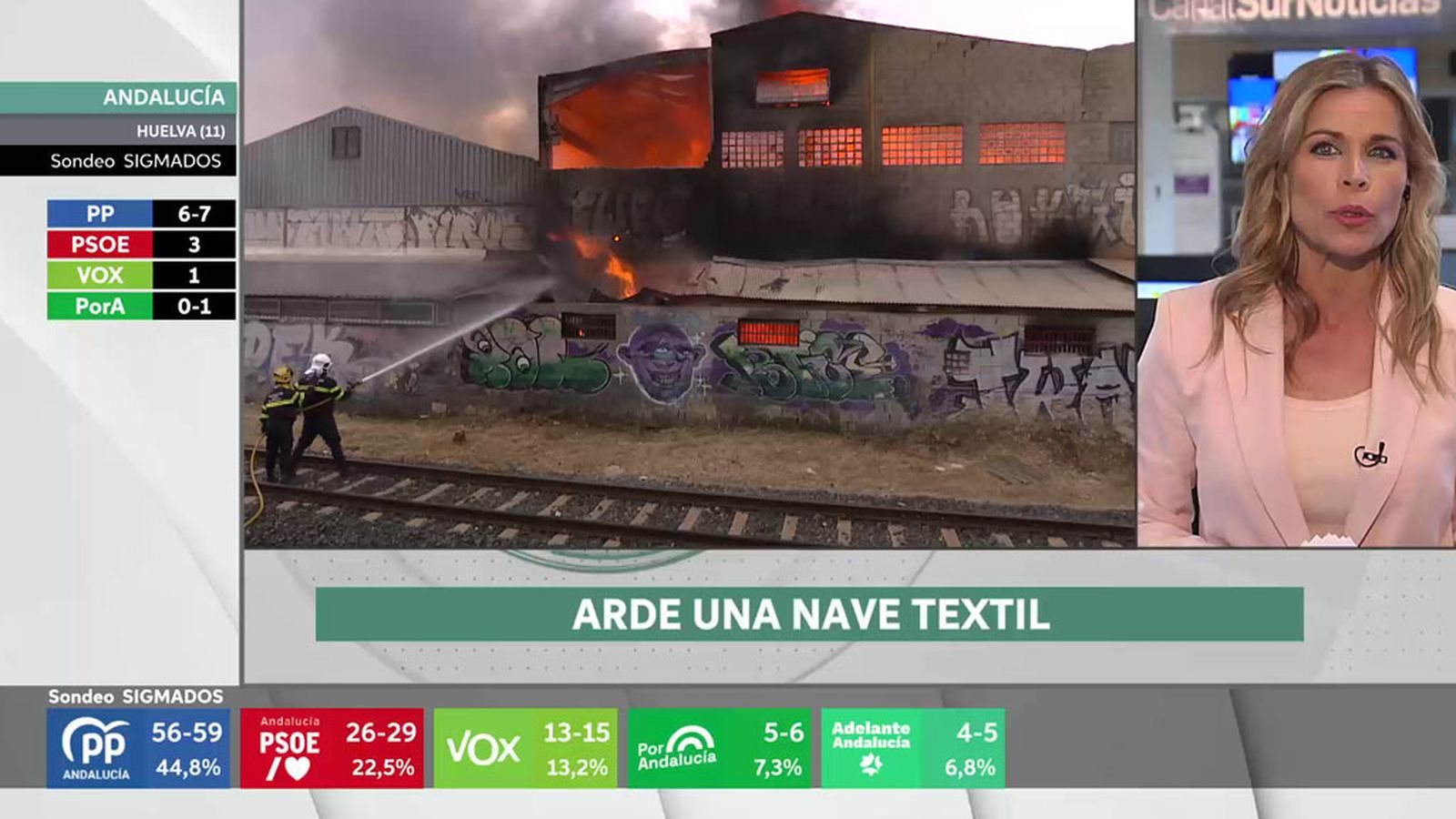 El fuego ha obligado a suspender la circulación entre Albolote y Granada