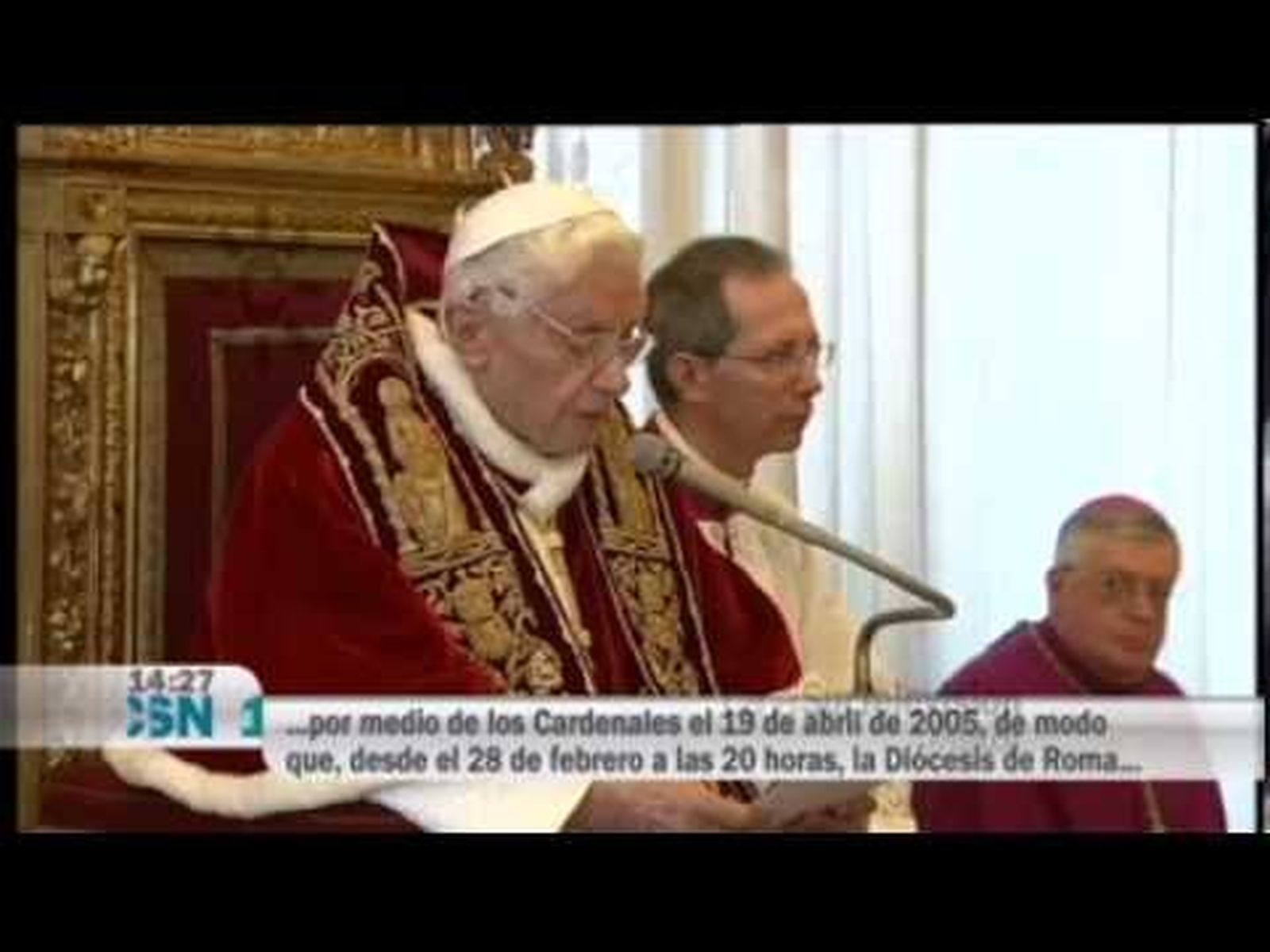 Benedicto XVI renuncia al papado