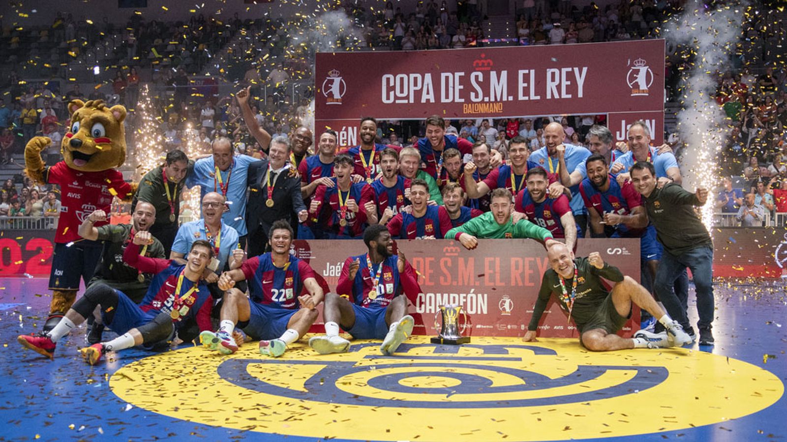 Barcelona balonmano campeón Copa del Rey en Olivo Arena