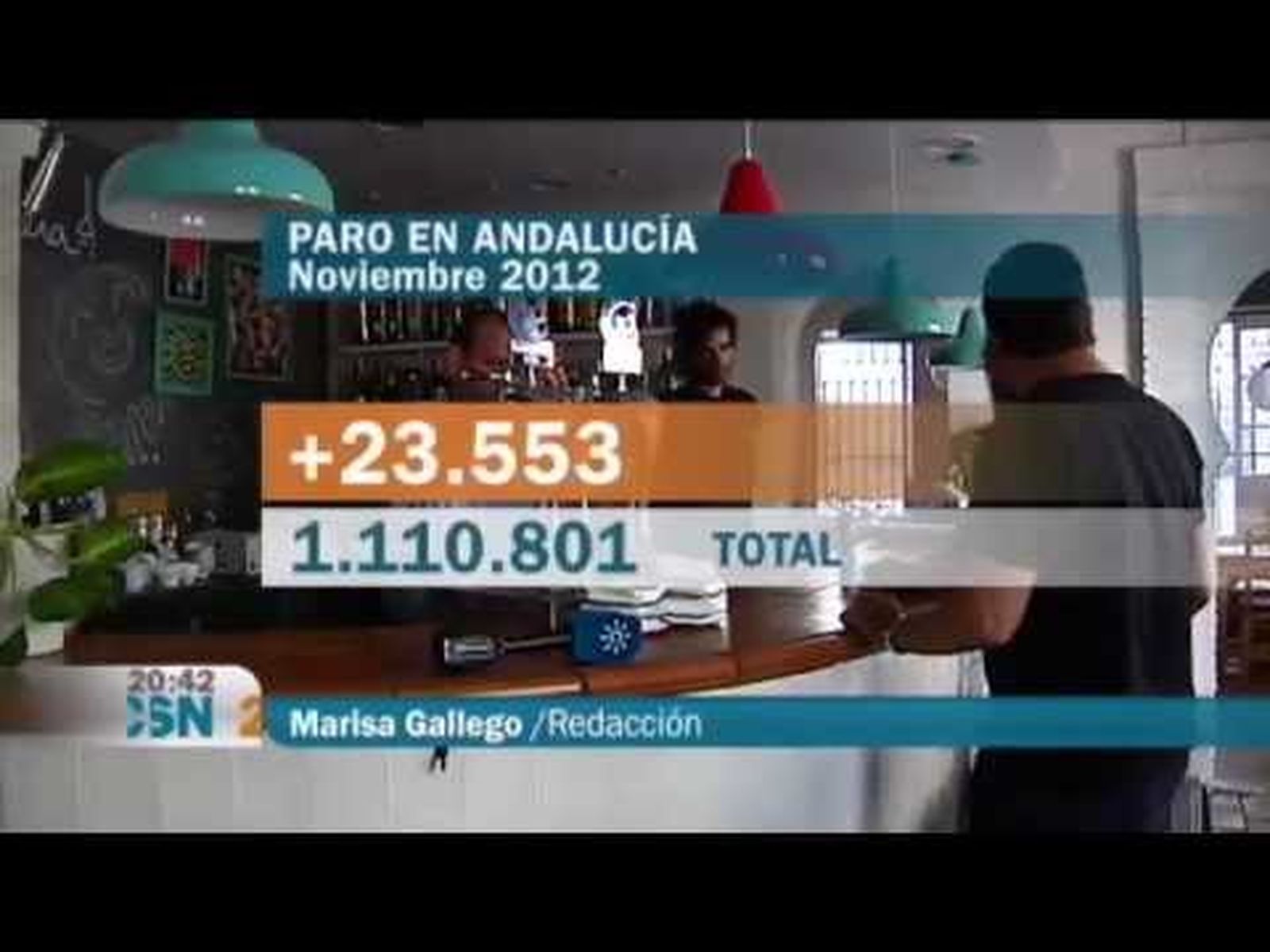 El paro en record histórico en 2012