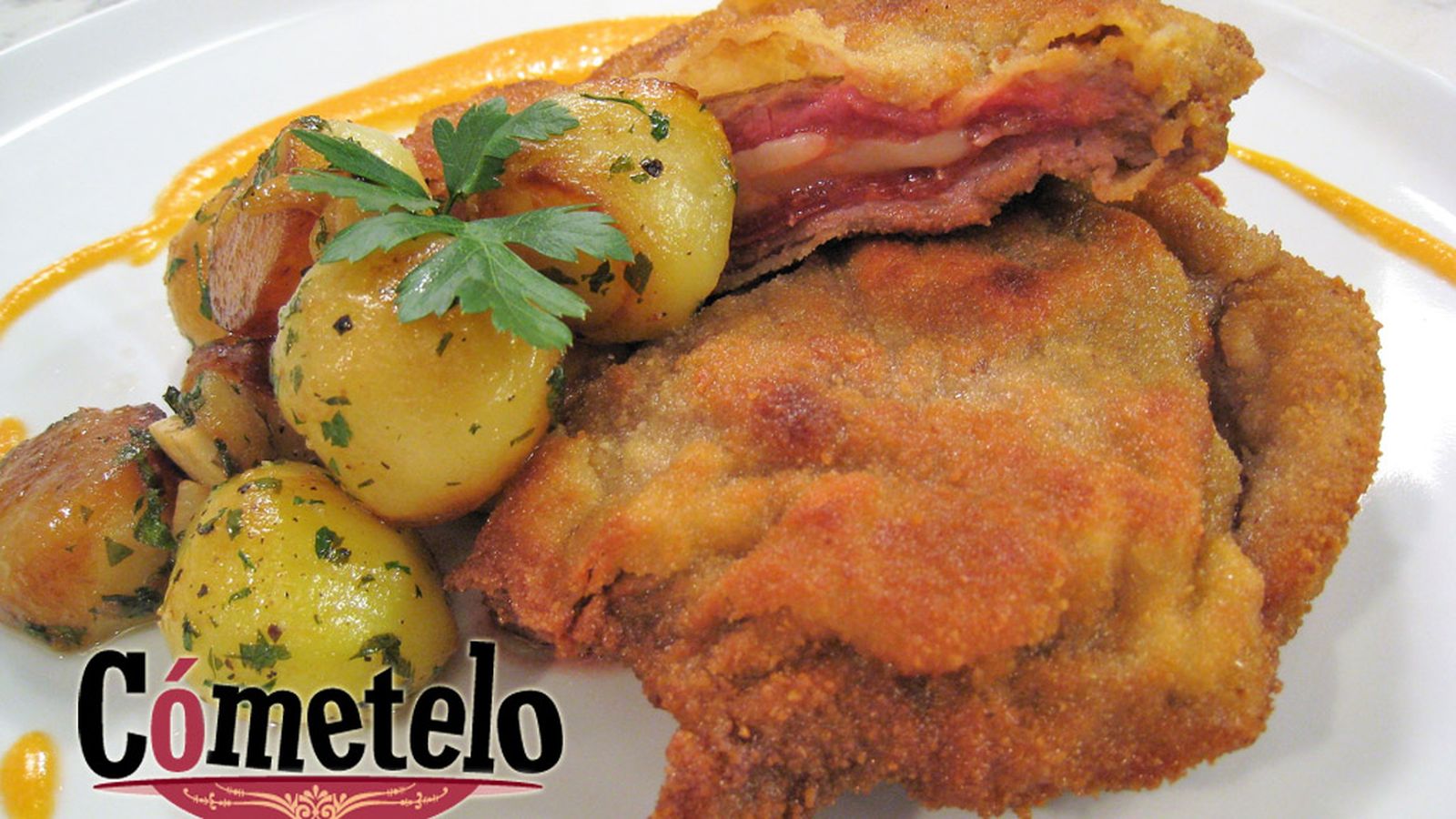 Cometelo  Cachopo andaluz con patatas