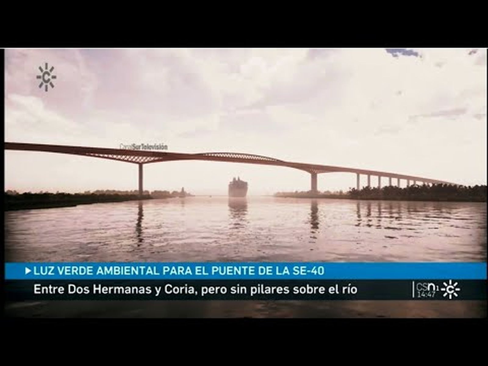 Puente sobre el Guadalquivir de la SE-30 (Sevilla) logra la aprobación ambiental