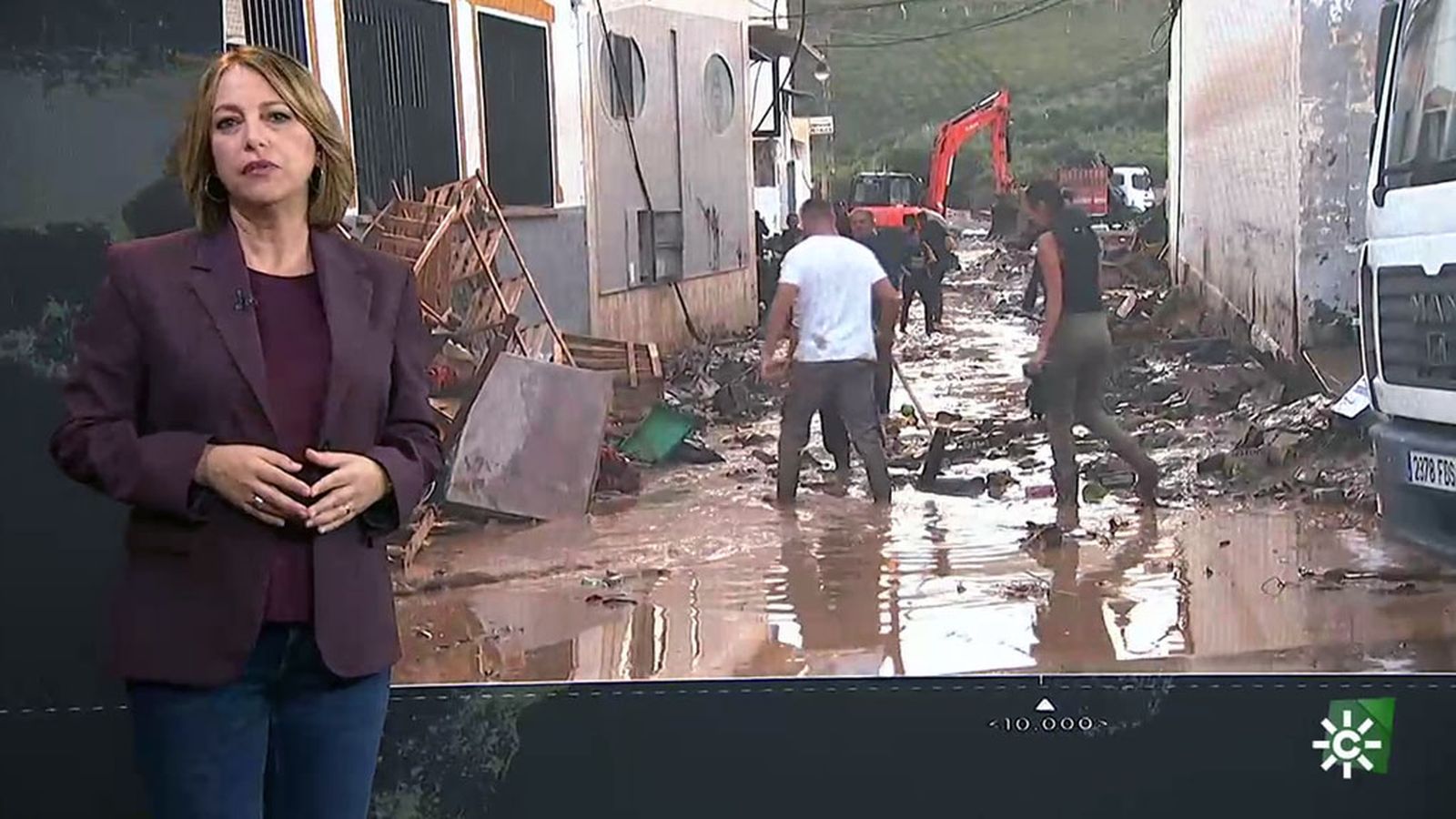 Paso de la DANA por Málaga en los reporteros