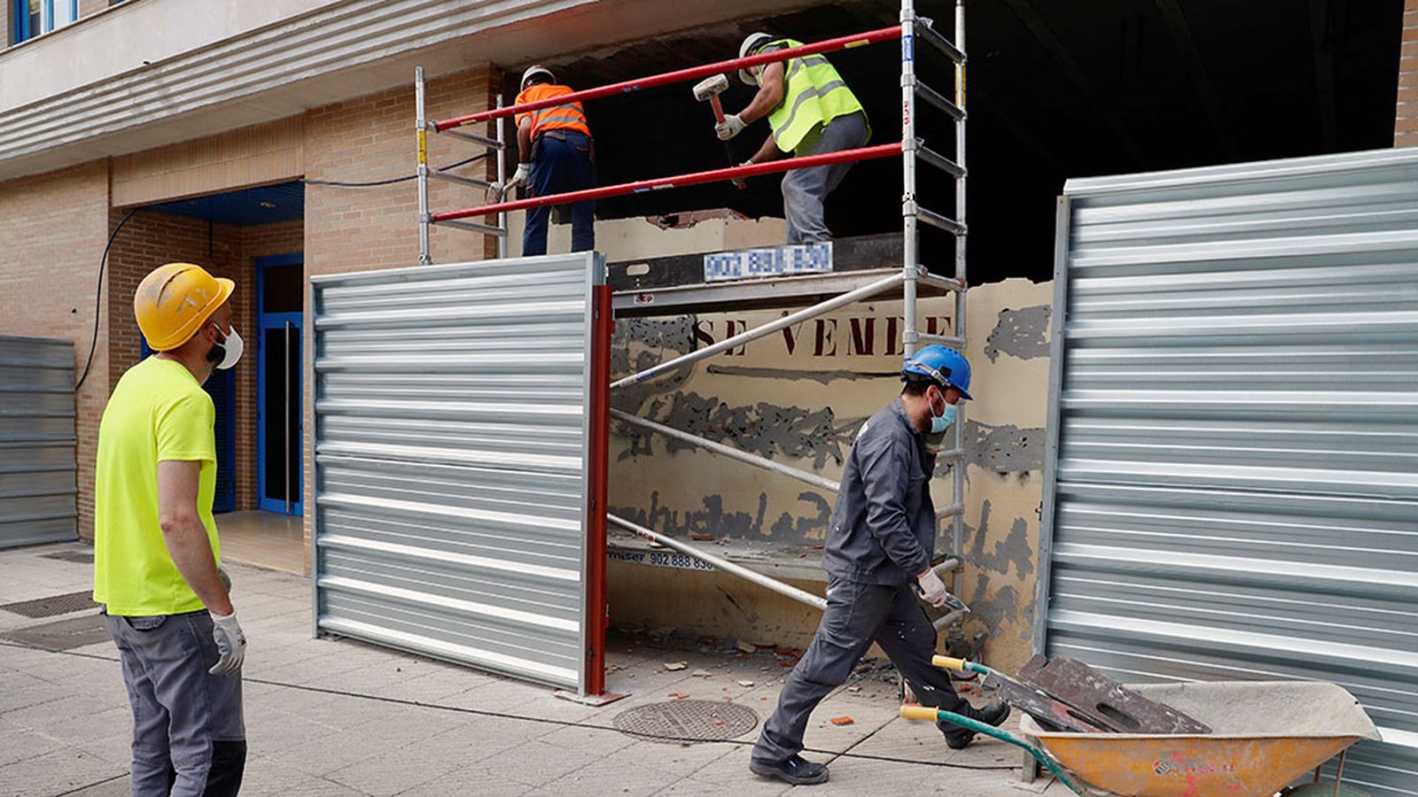 Construcción obra empleo paro
