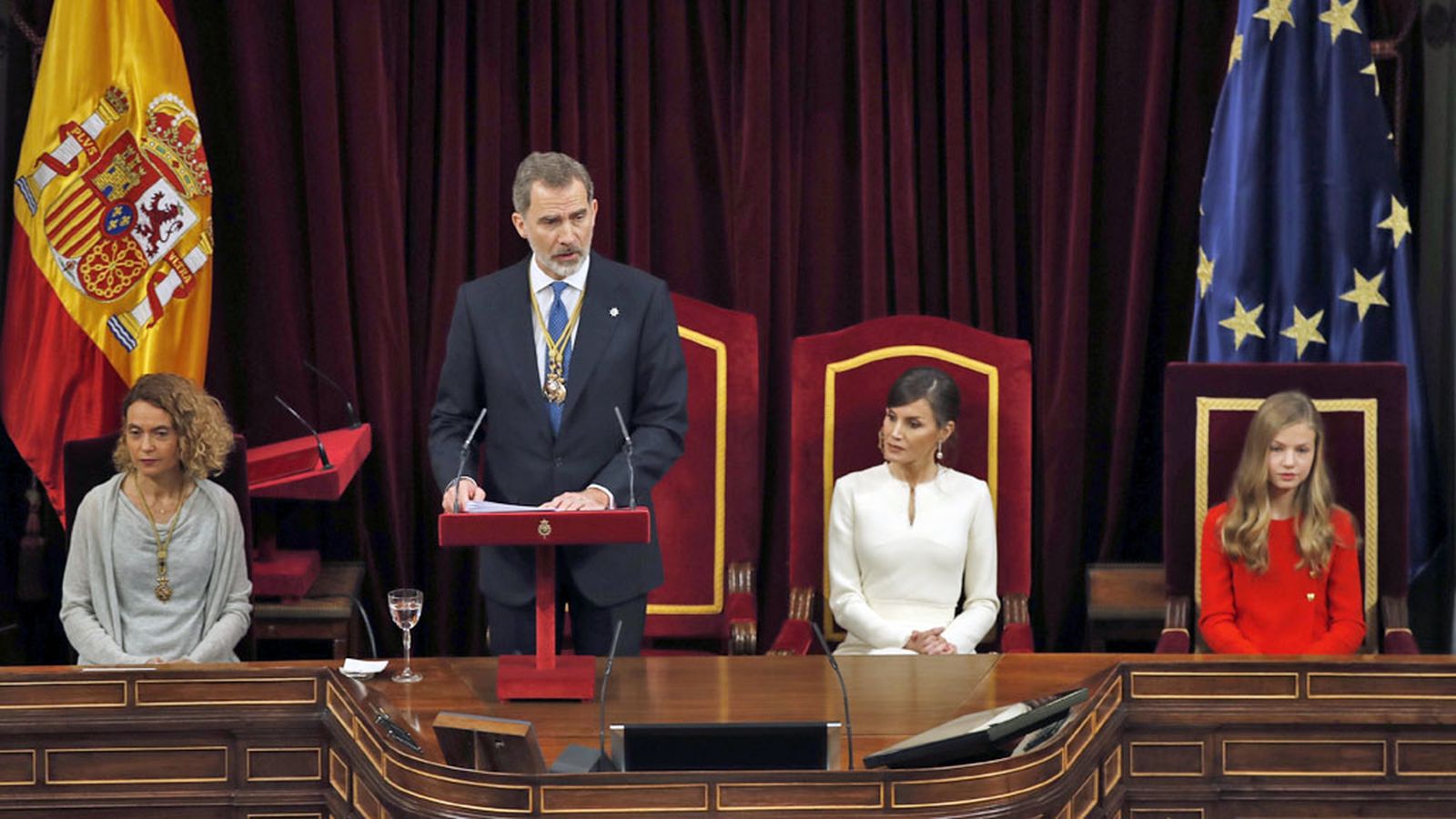 foto rey discurso