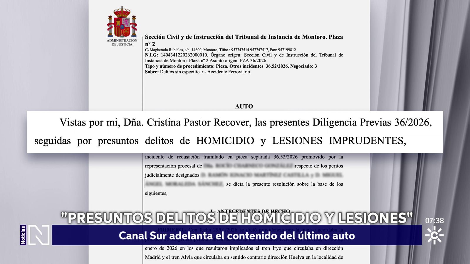 Auto caso Adamuz