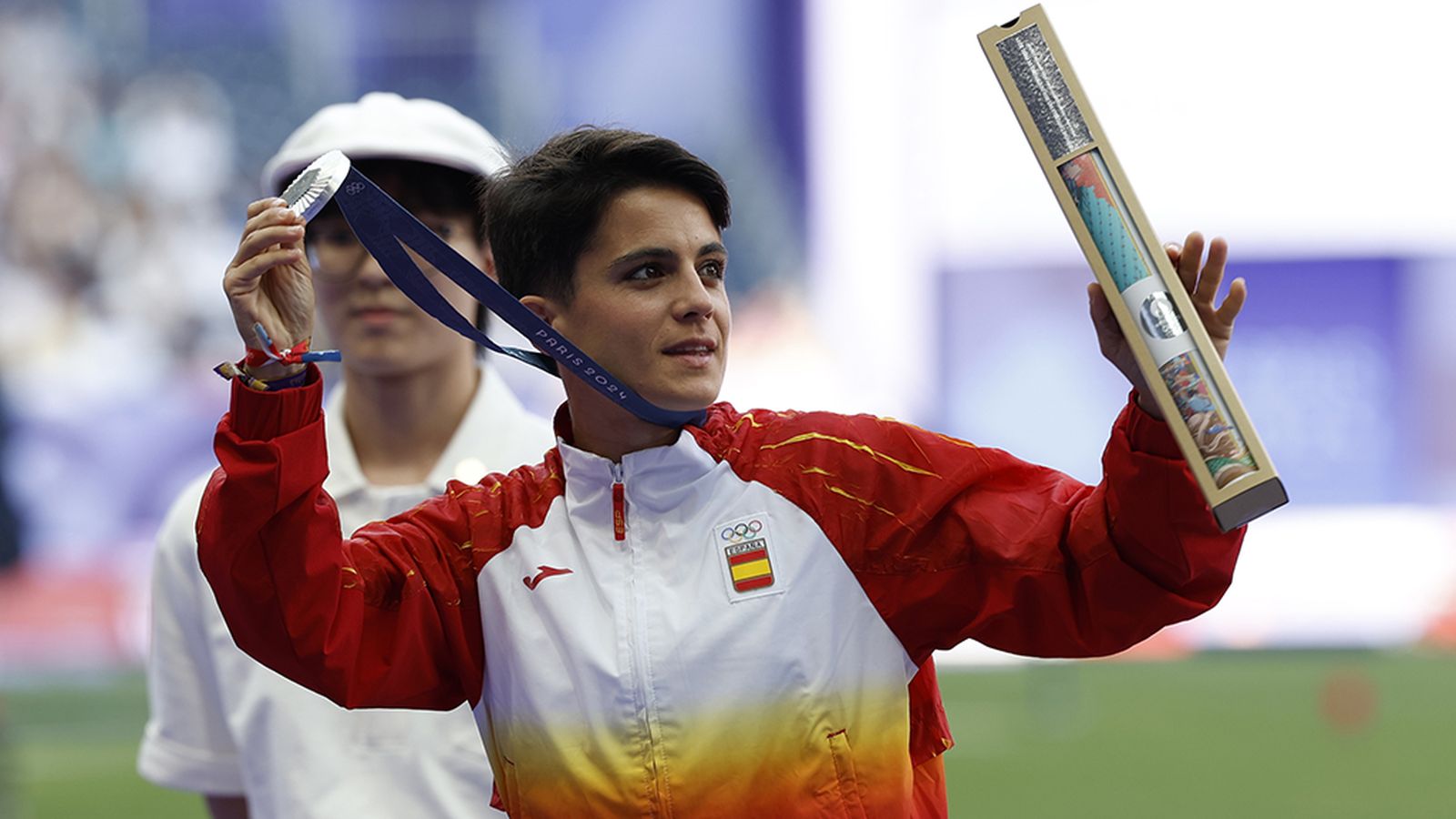 María Pérez, medalla de plata en marcha y oro en mixto