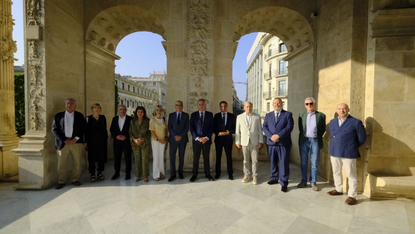 FOTO RECEPCIÓN ALCALDE SEVILLA FORTA
