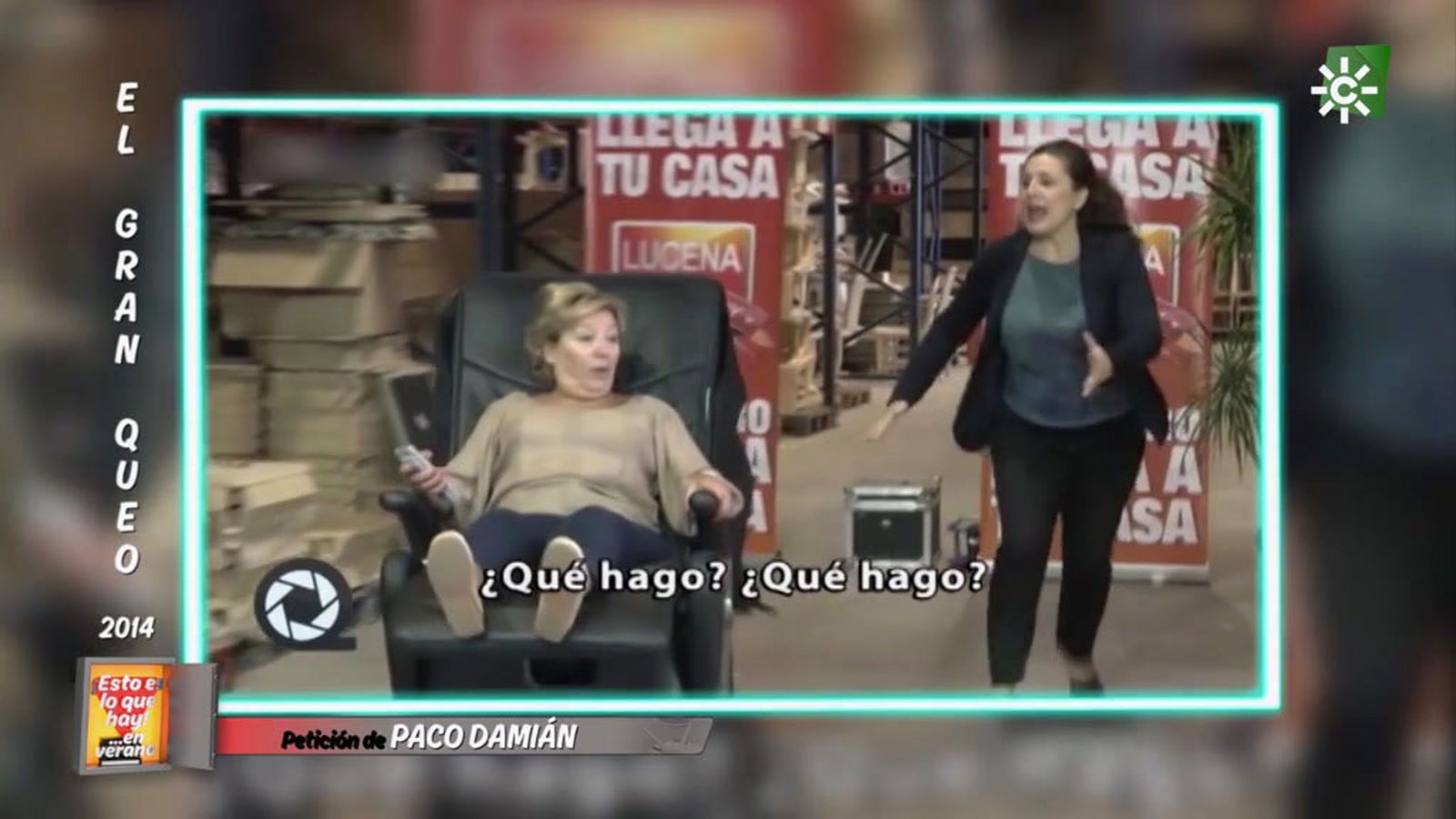 El sillón bromista que hace pasar un mal rato a los vecinos de Lucena