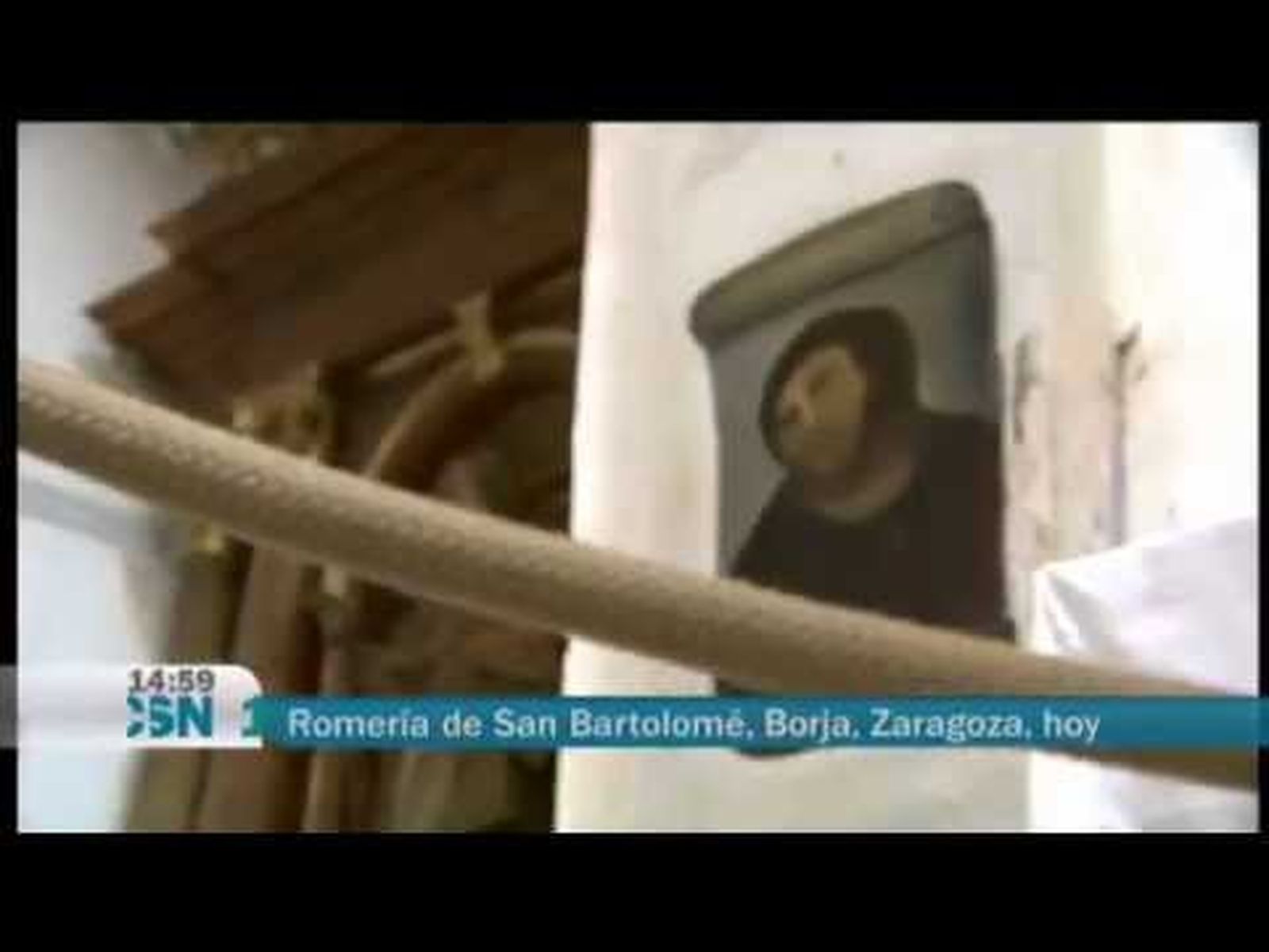 En vigilancia el Ecce Homo de Cecilia Giménez, en Borja (Zaragoza)