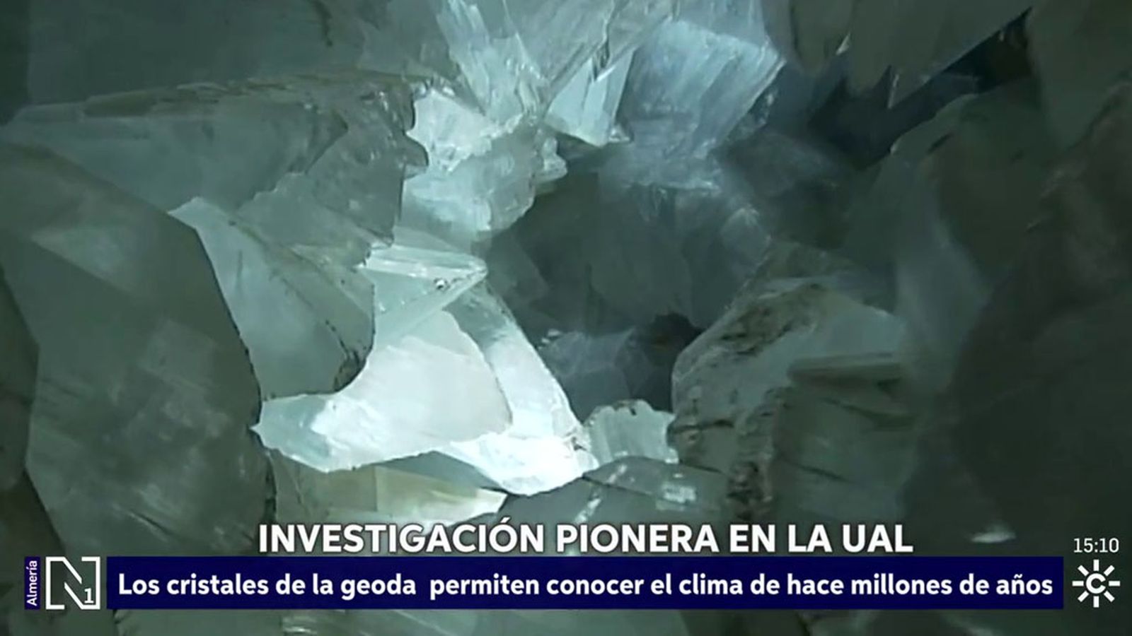 Los cristales de la geoda de Pulpí permiten conocer el clima de hace millones de años
