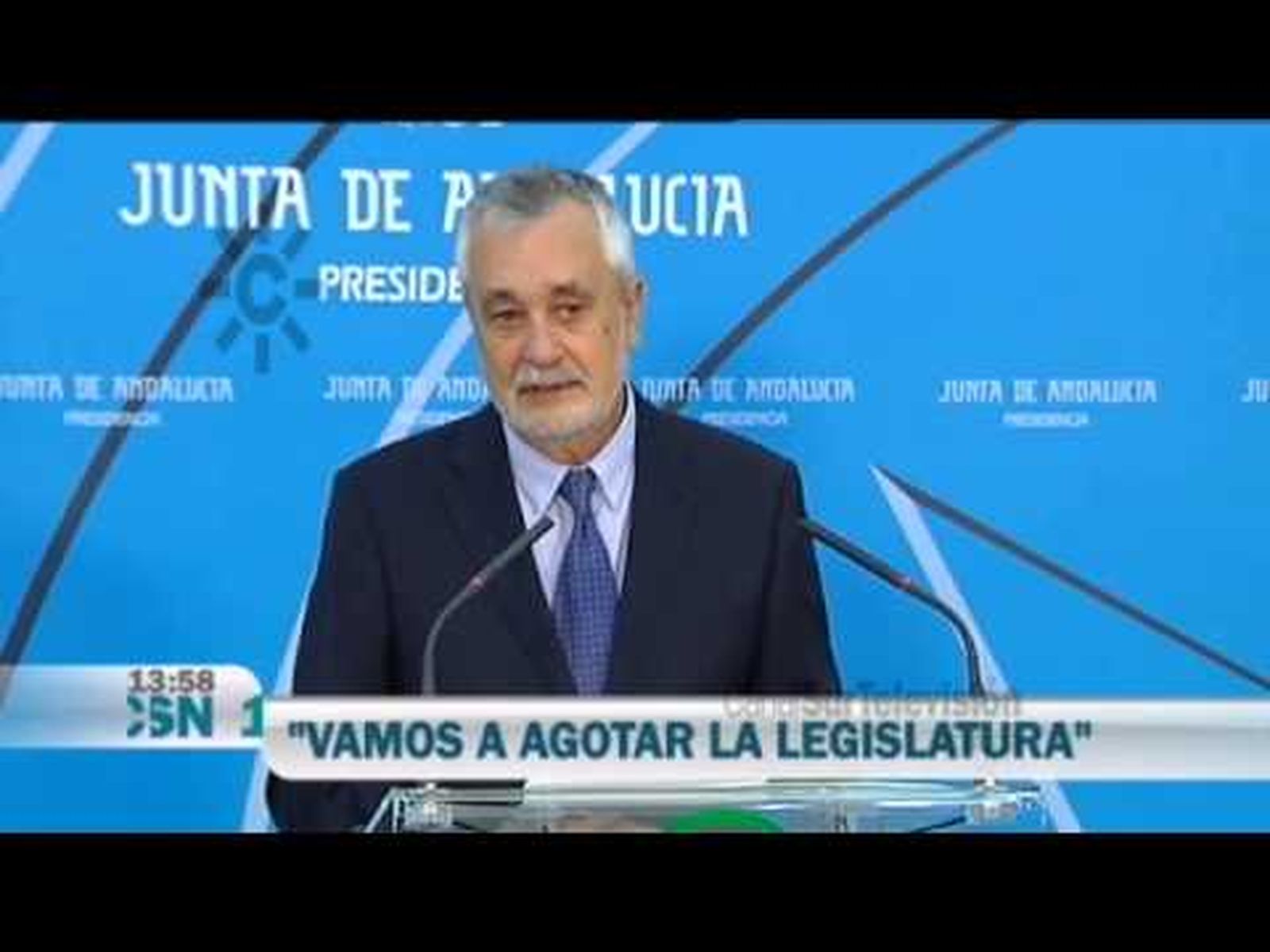 José Antonio Griñán anuncia su renuncia a la presidencia de la Junta
