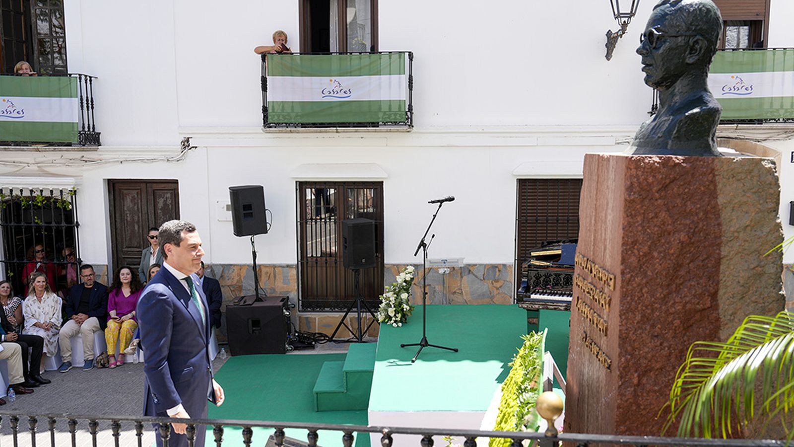 Moreno en Casares en el homenaje a Blas Infante