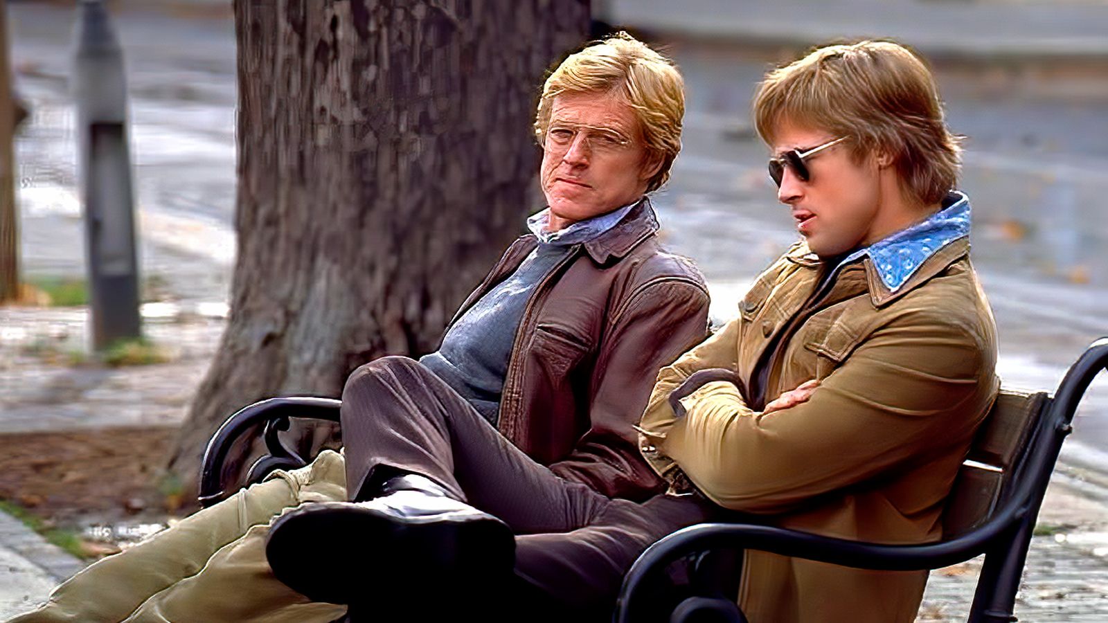 Brad Pitt junto a Robert Redford en 'Spy Game'