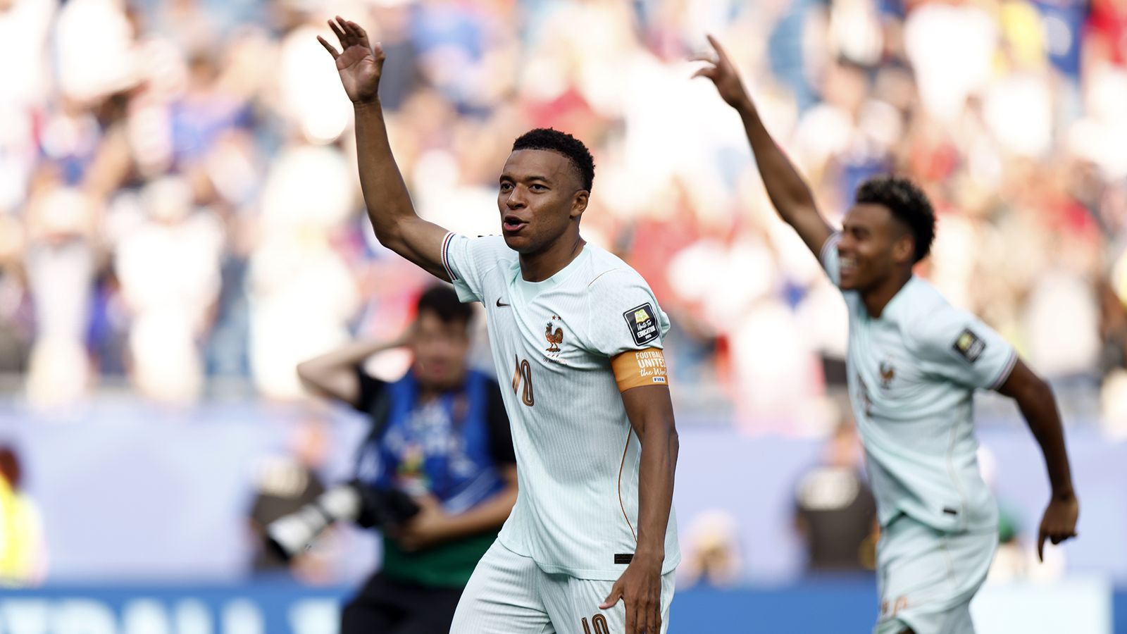 Mbappé marca ante Marruecos