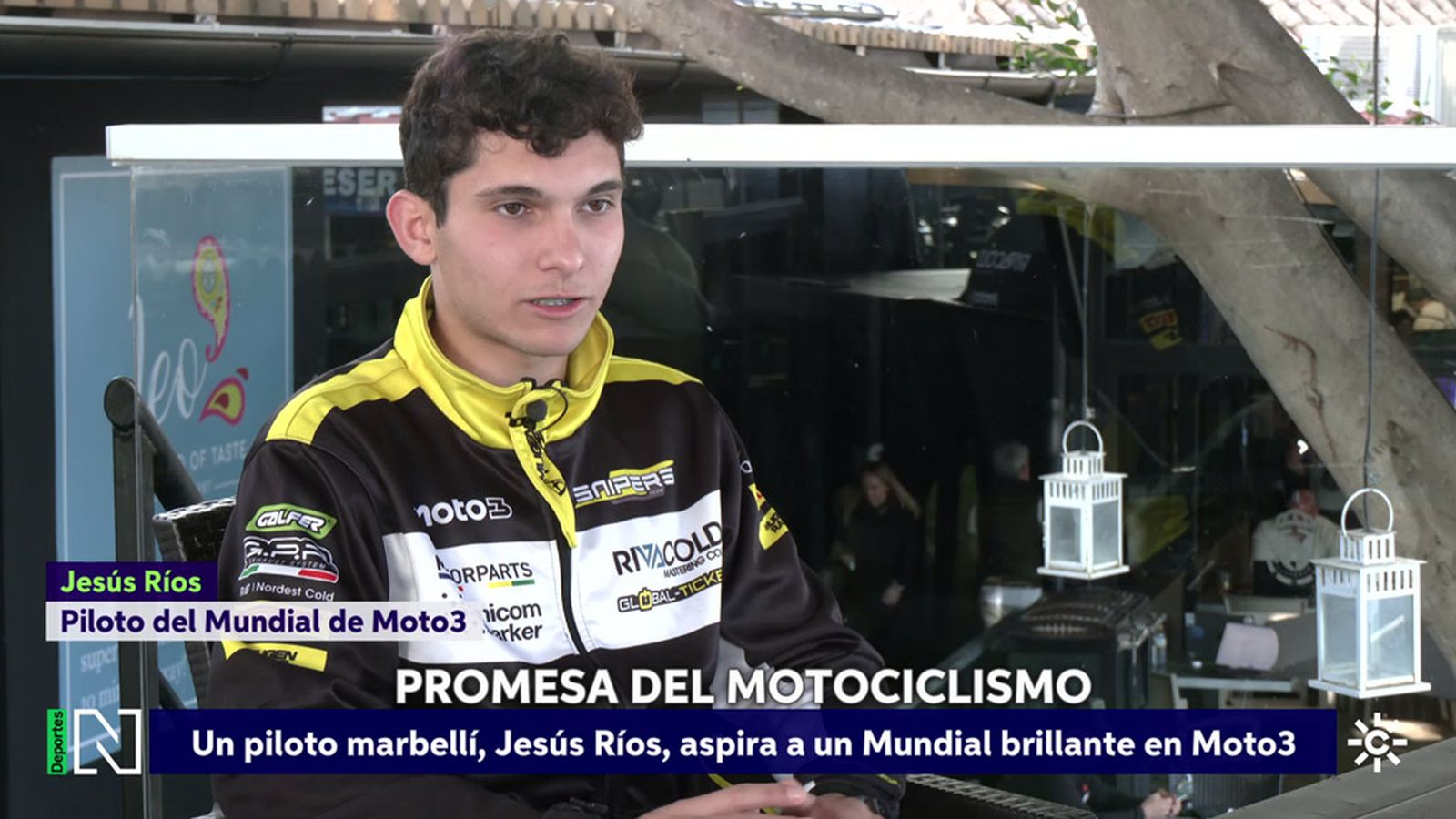 Jesús Ríos, el marbellí de 18 años, que debuta en el Mundial de Motociclismo