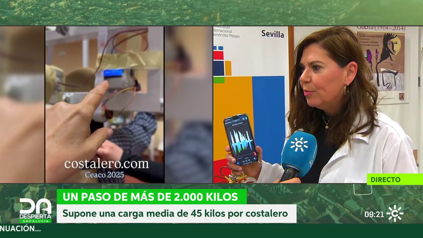 Montse Altemir y la máquina de sensores para el costalero