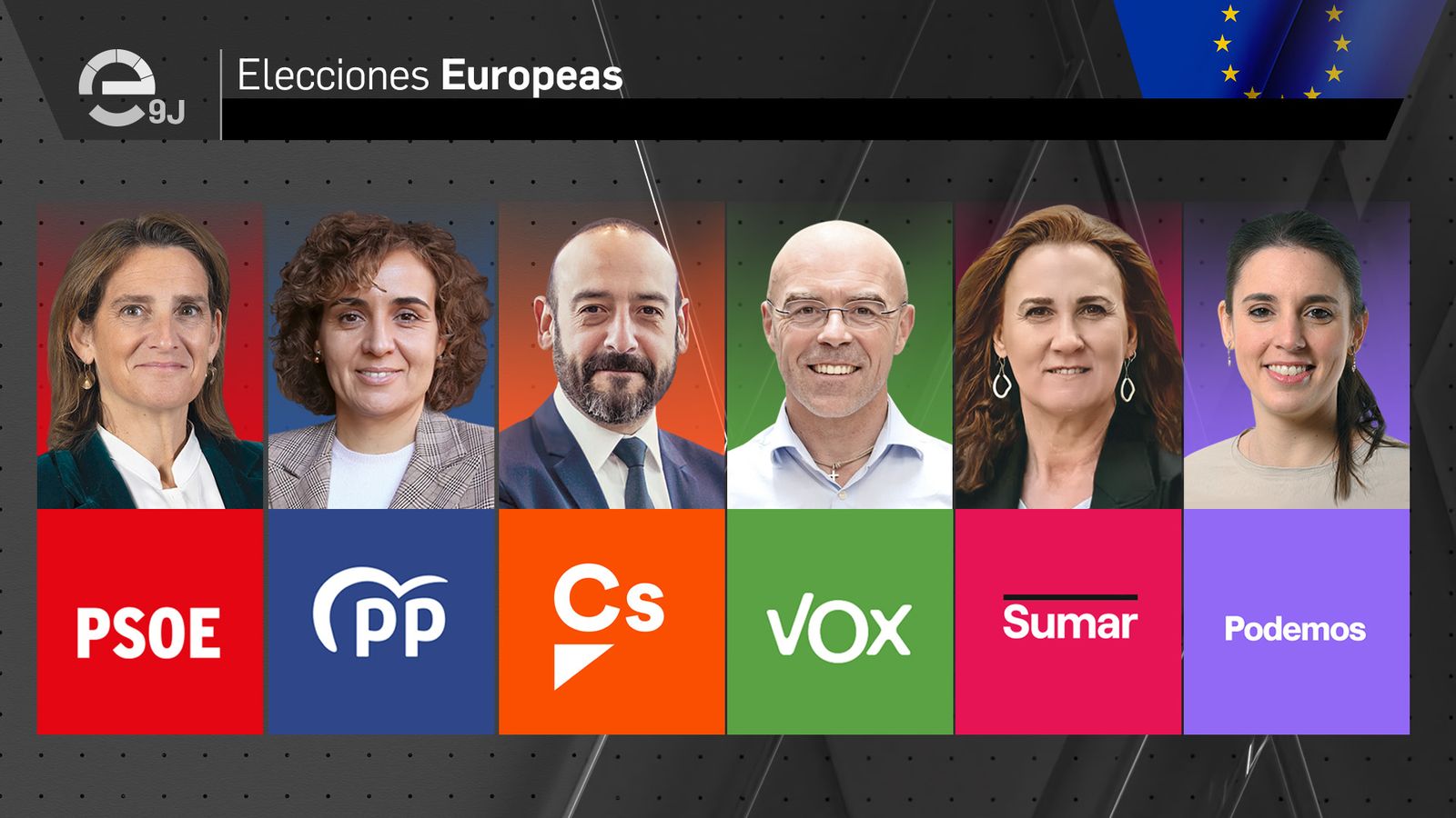 Elecciones Europeas 9J 2024 - Panel candidatos 1920x1080