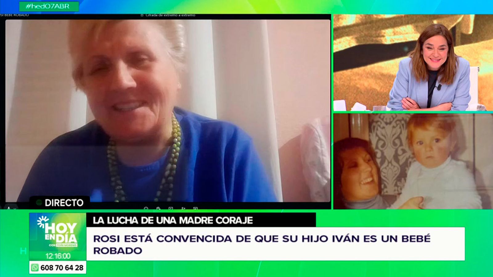 Rosi sospecha que su bebé no murió al nacer sino que lo robó el hospital en 1977