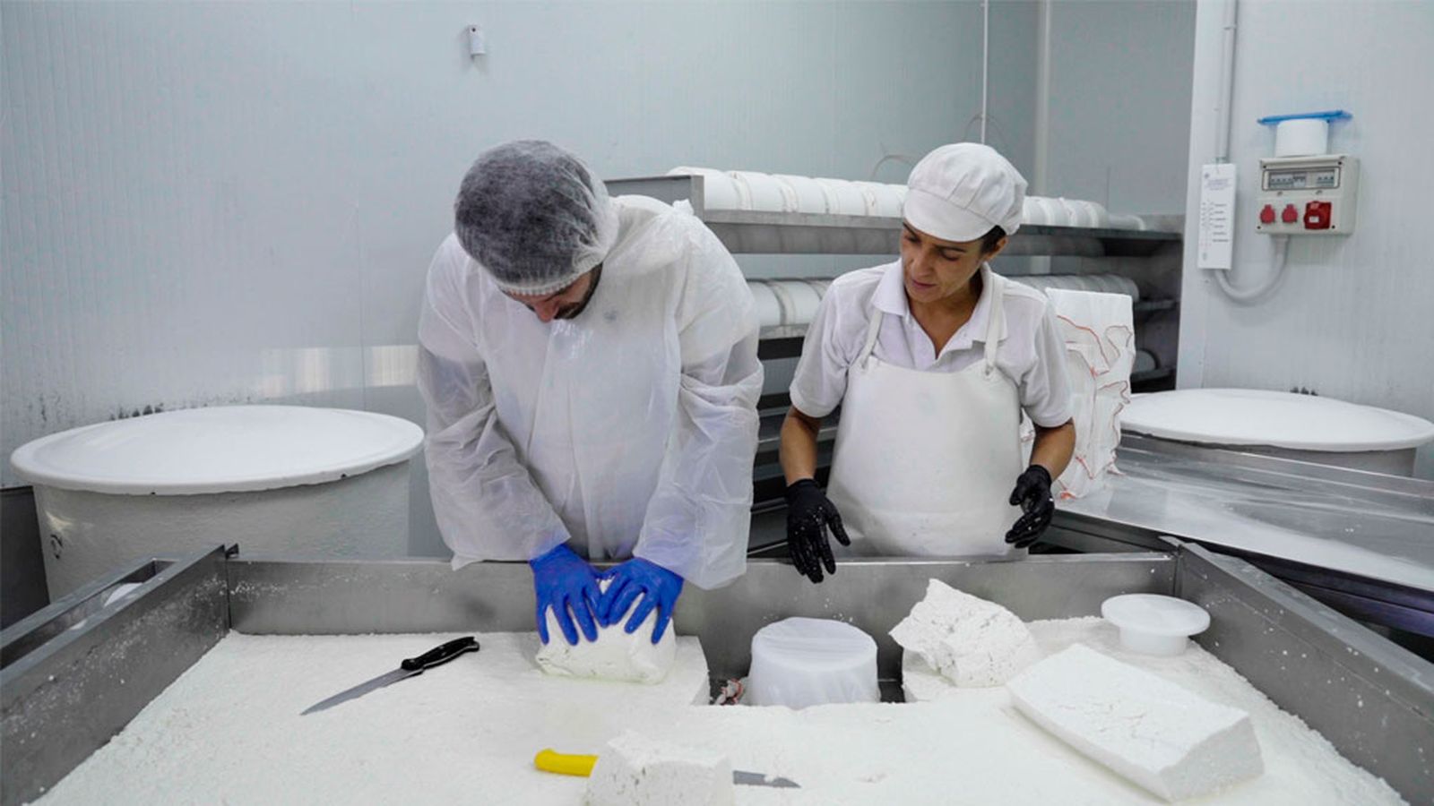 Bosco Benítez se mete en faena para elaborar un exquisito queso payoyo