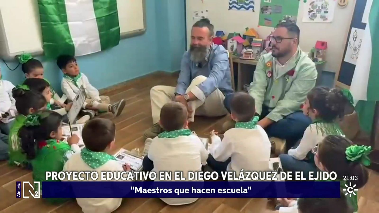 Aprender viajando en el tiempo los niños de El Ejido nos muestran que su pueblo es mucho más que invernaderos