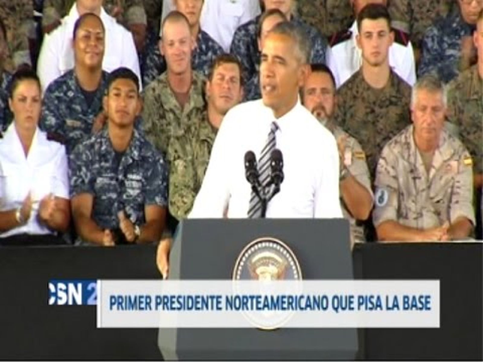 Obama visita la base de Rota