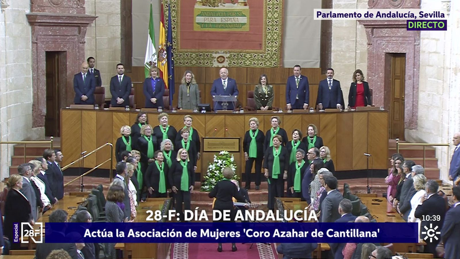Coro de Cantillana en Parlamento de Andalucía