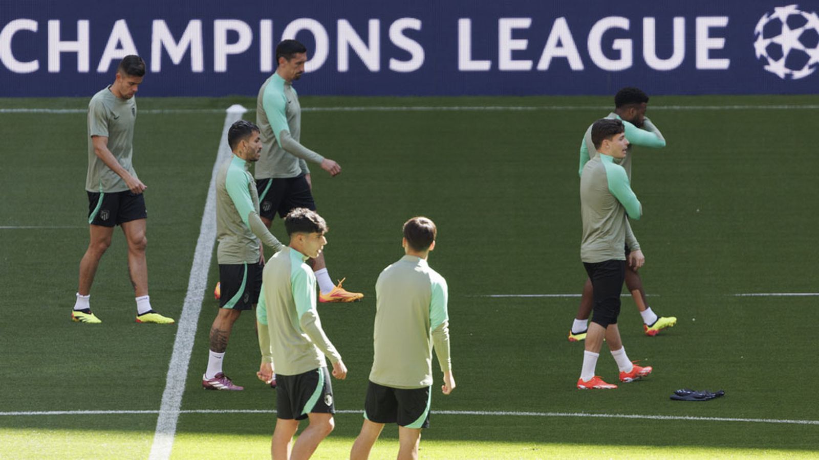 Atletico de Madrid Champions entrenamiento