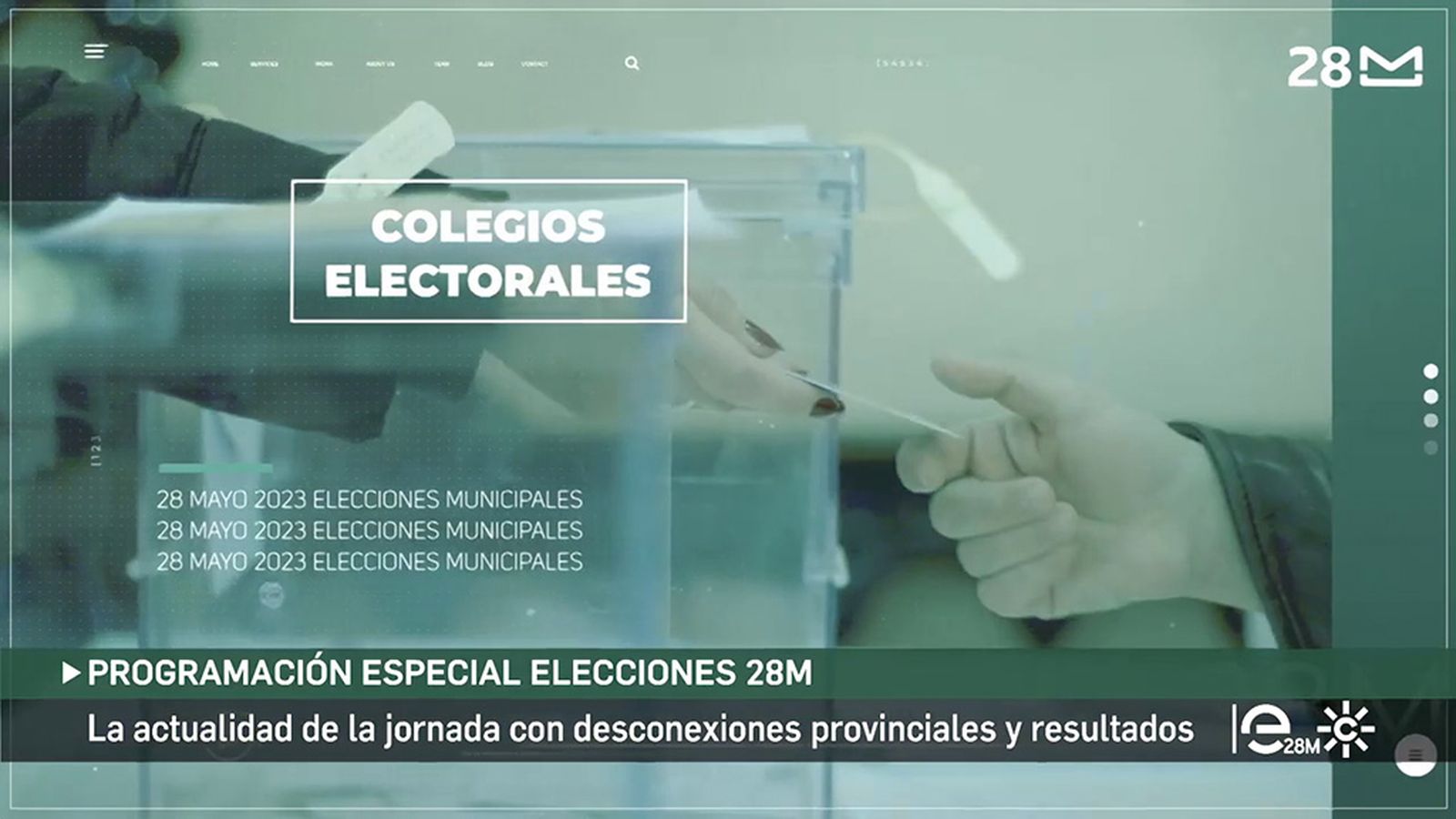 Despliegue de Canal Sur en el 28M