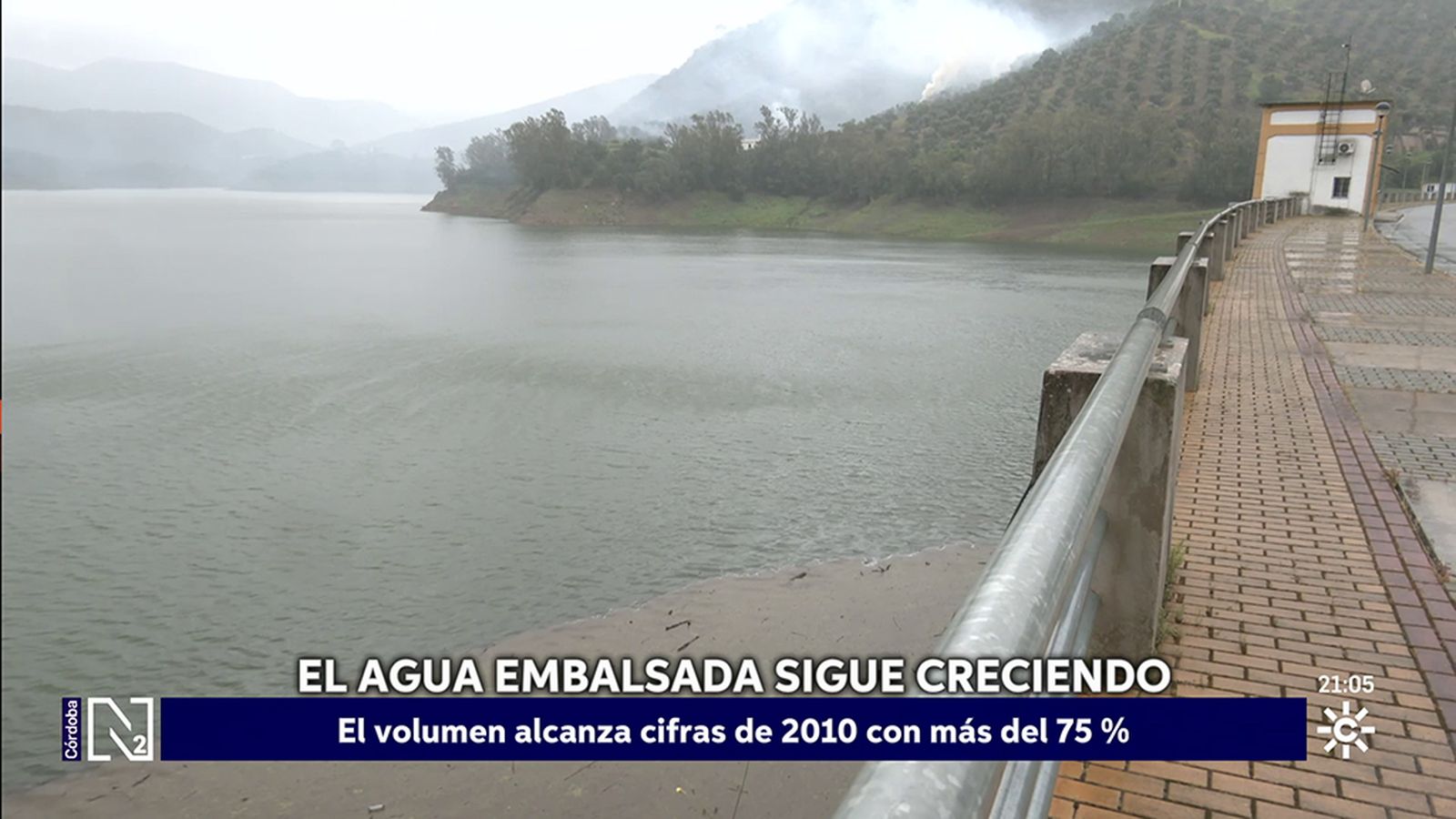El agua embalsada de Córdoba alcanza el 75 %, cifras de 2010