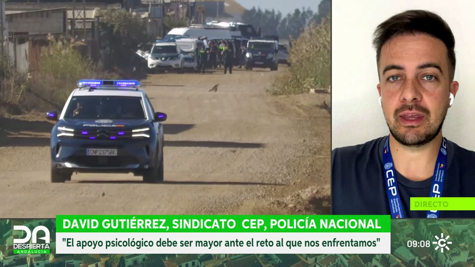 David Gutiérrez, portavoz del sindicato policial CEP