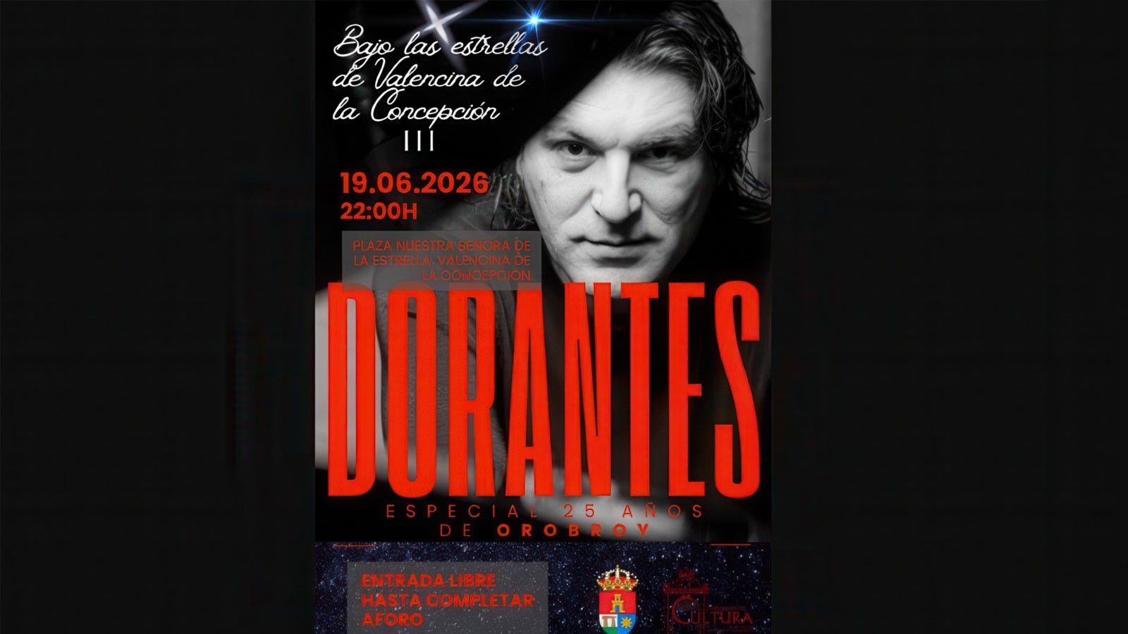 Dorantes celebra bajo las estrellas los 25 años de 'Orobroy'