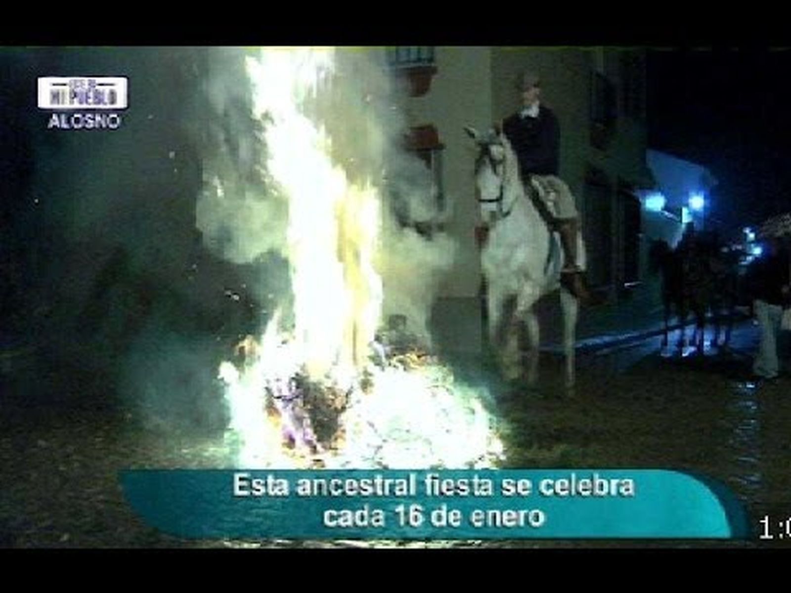 Las luminarias de San Antonio Abad en Alosno