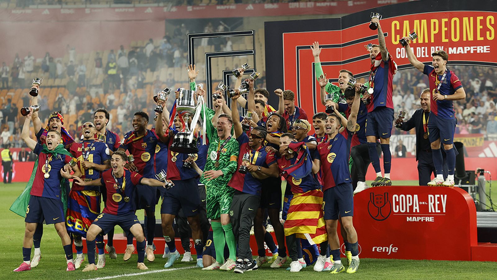 Barcelona campeón de la Copa en La Cartuja de Sevilla
