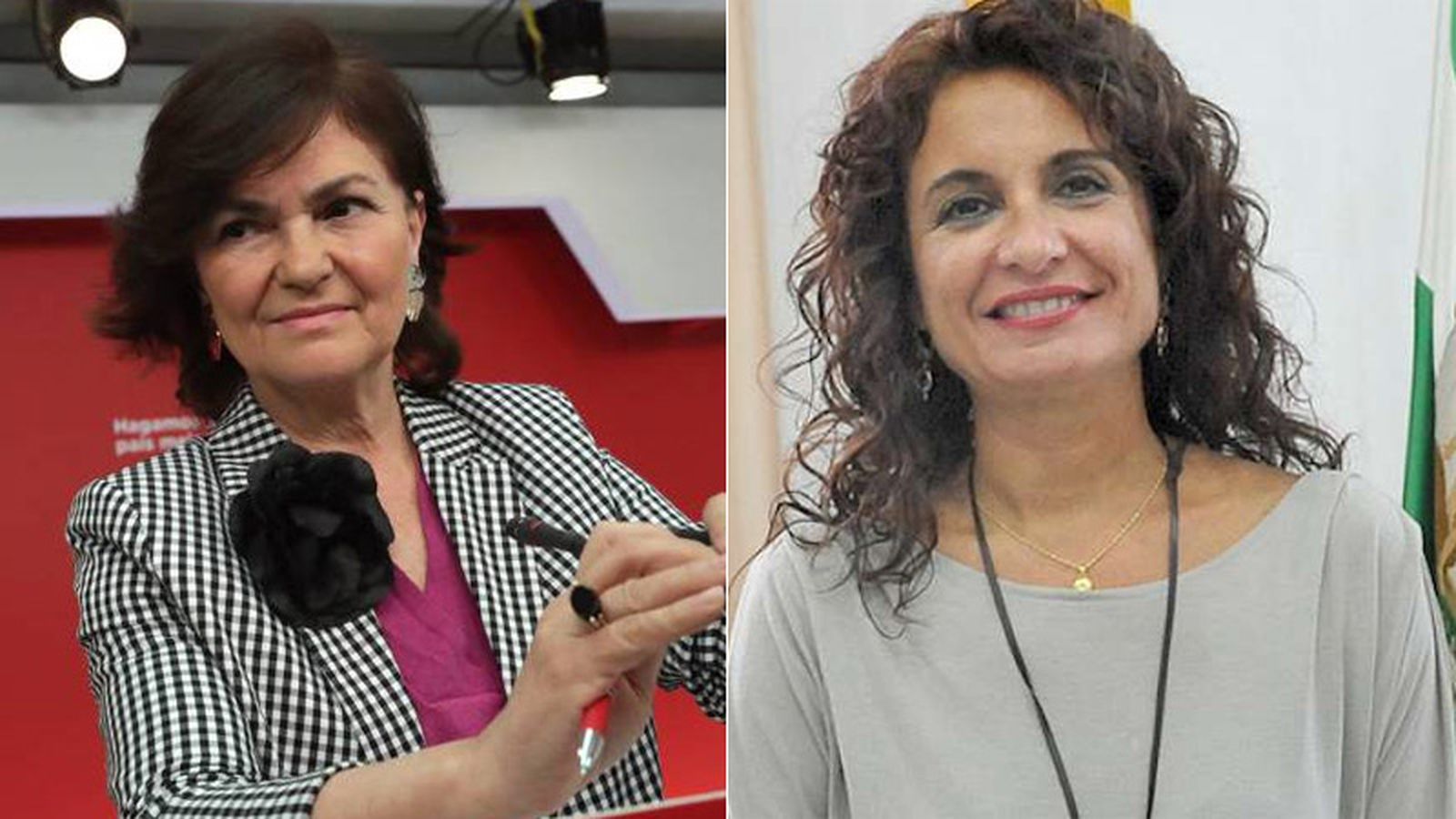 Carmen Calvo y María Jesús Montero