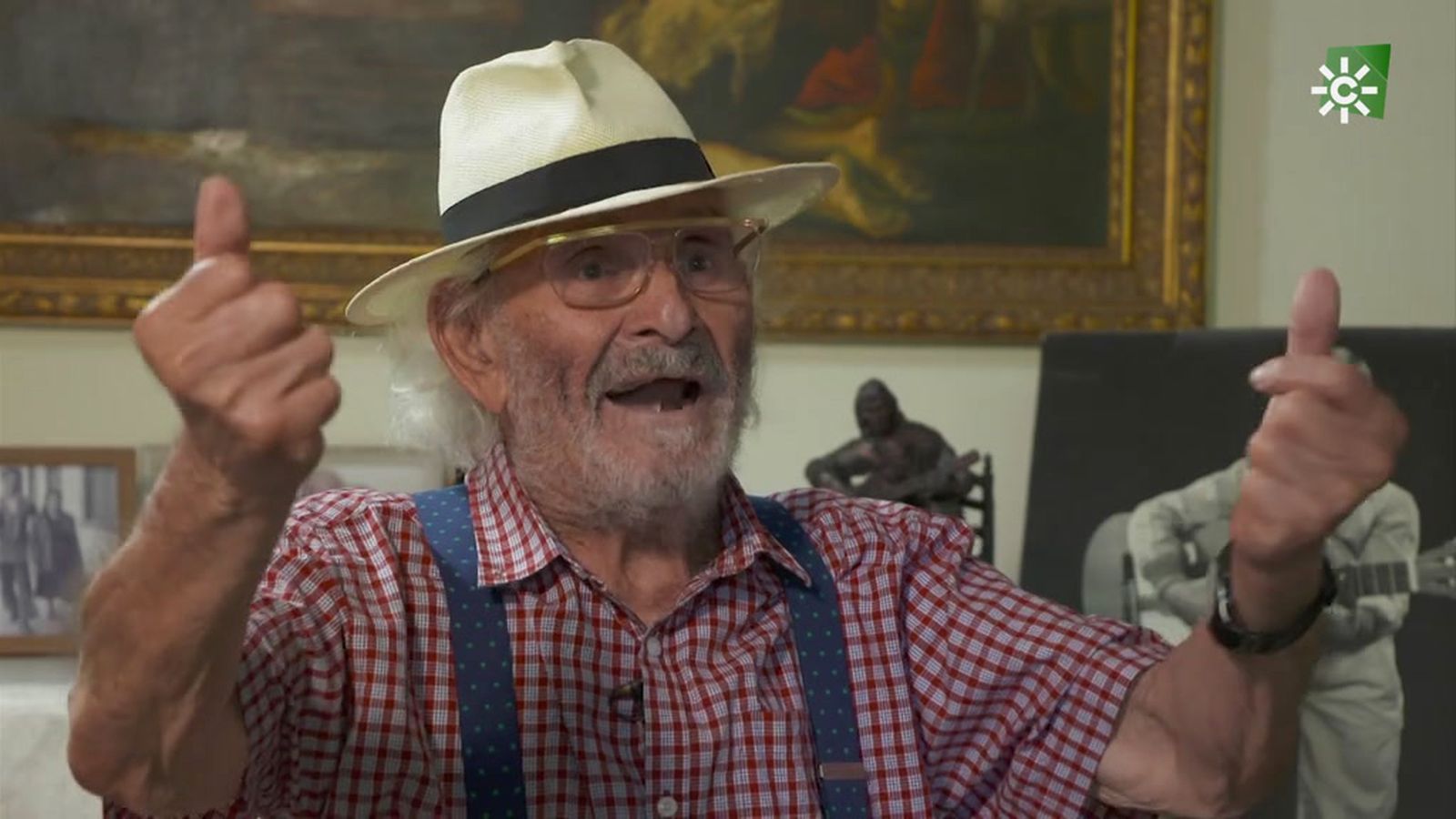 Antonio nos emociona cantando fandangos con 92 años