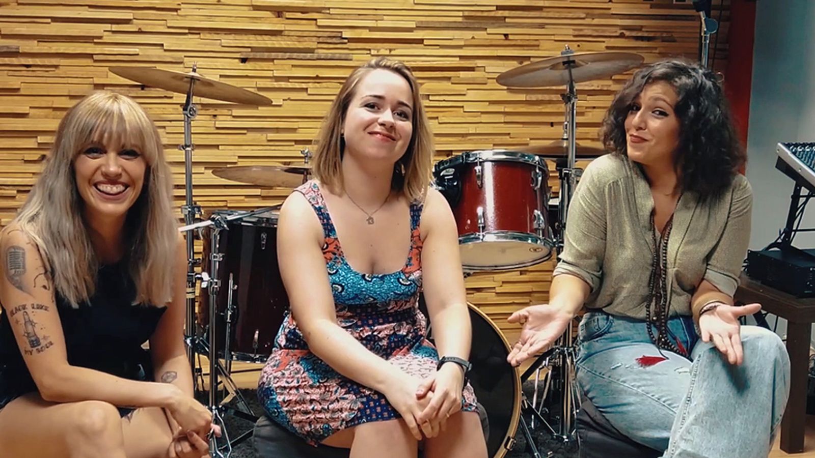 foto de las tres grabación