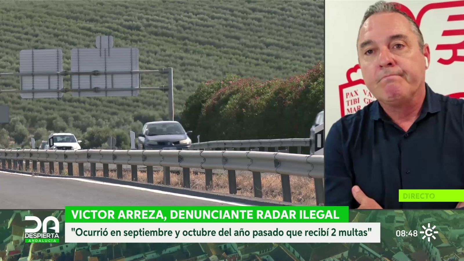 Víctor Arreza, denunciante radar ilegal en Cádiz