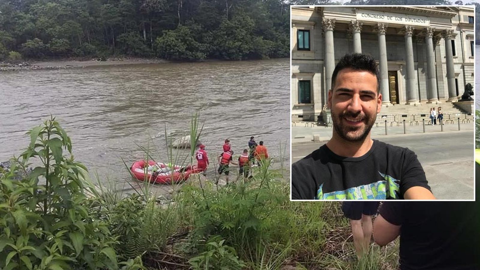 Manuel Tundidor, desaparecido río Ecuador