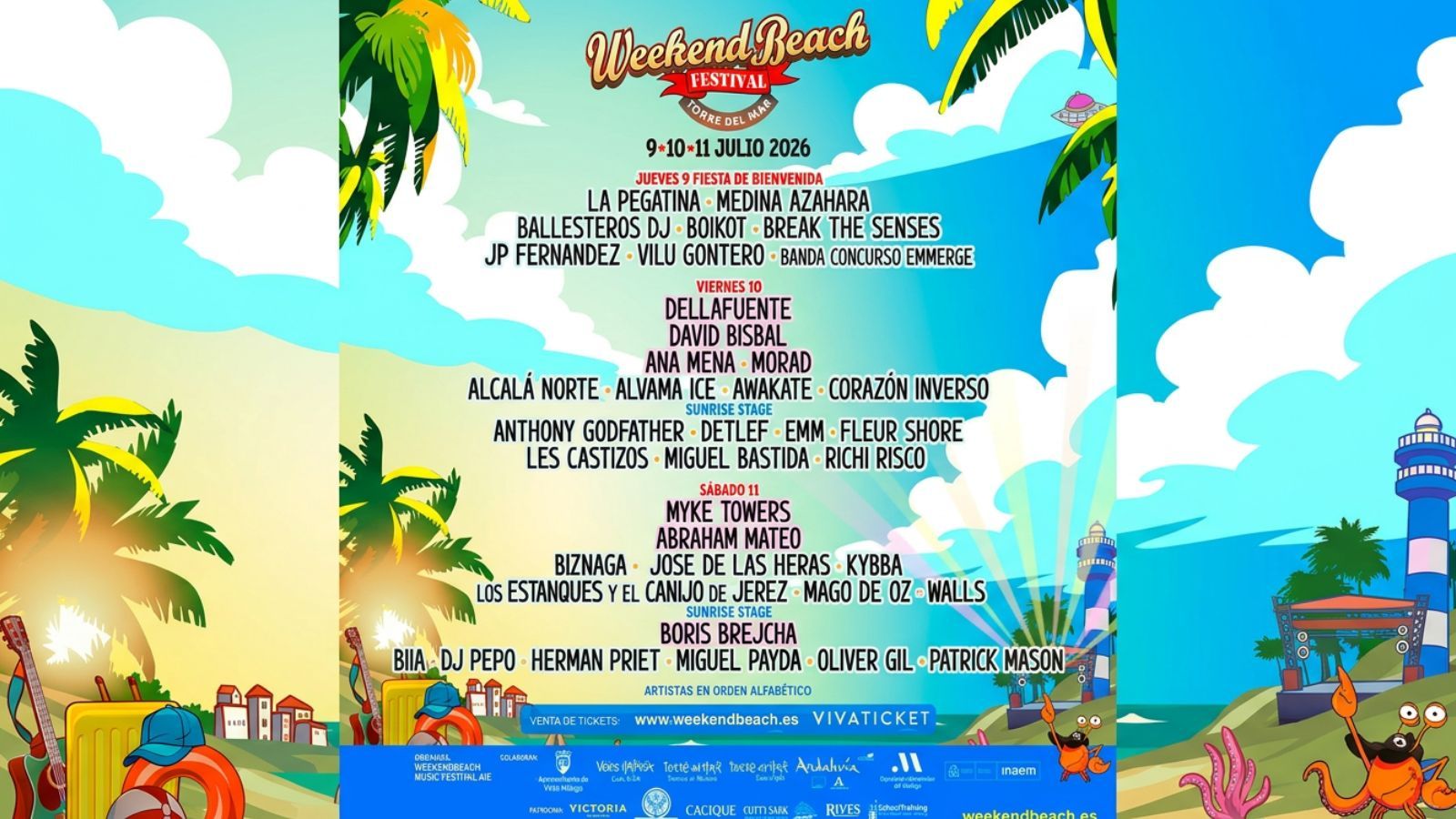 Cartel completo Weekend Beach