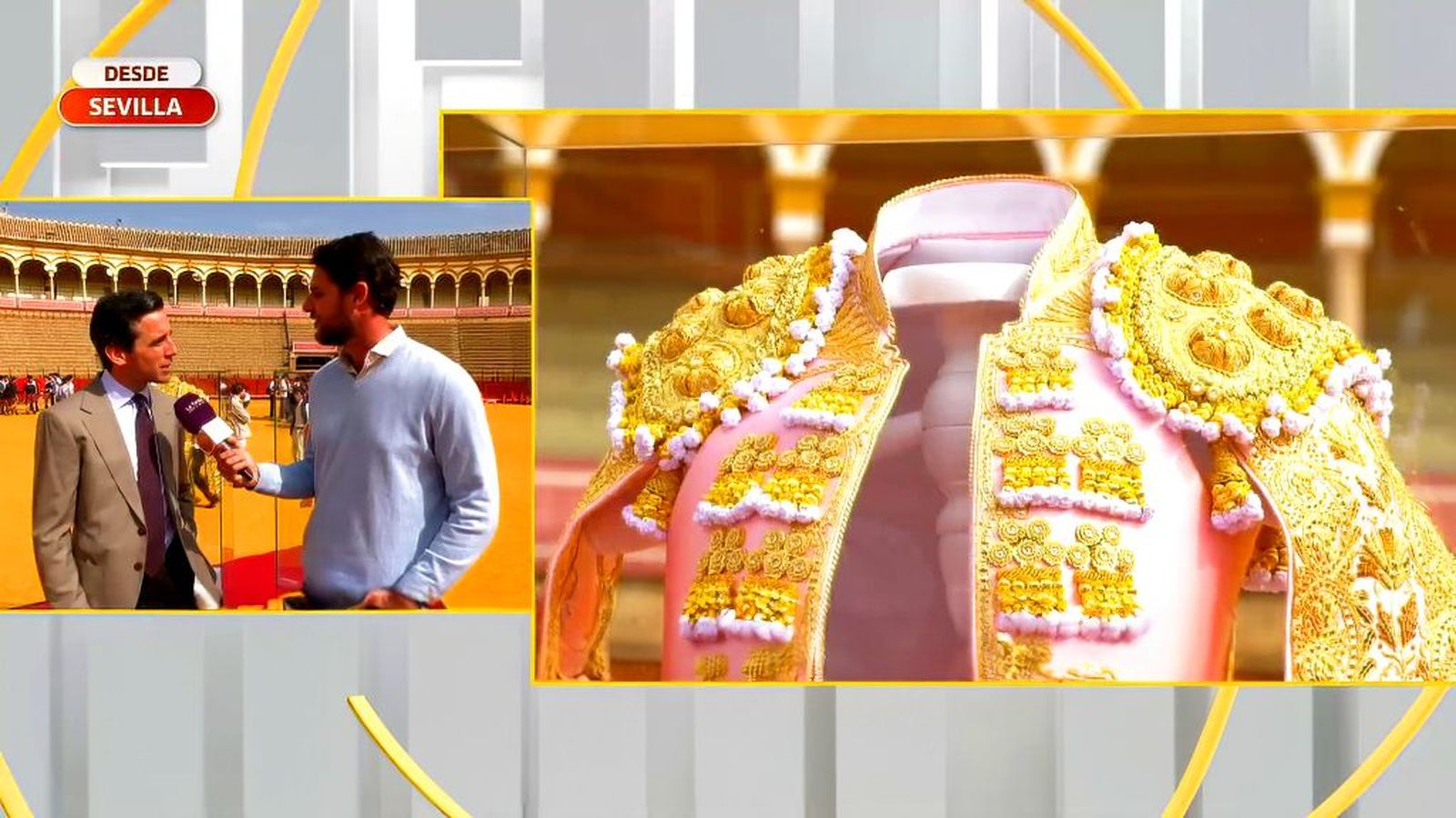 Juan Ortega desvela sus trajes de luces y capote de paseo en la Maestranza antes de la Feria de Abril