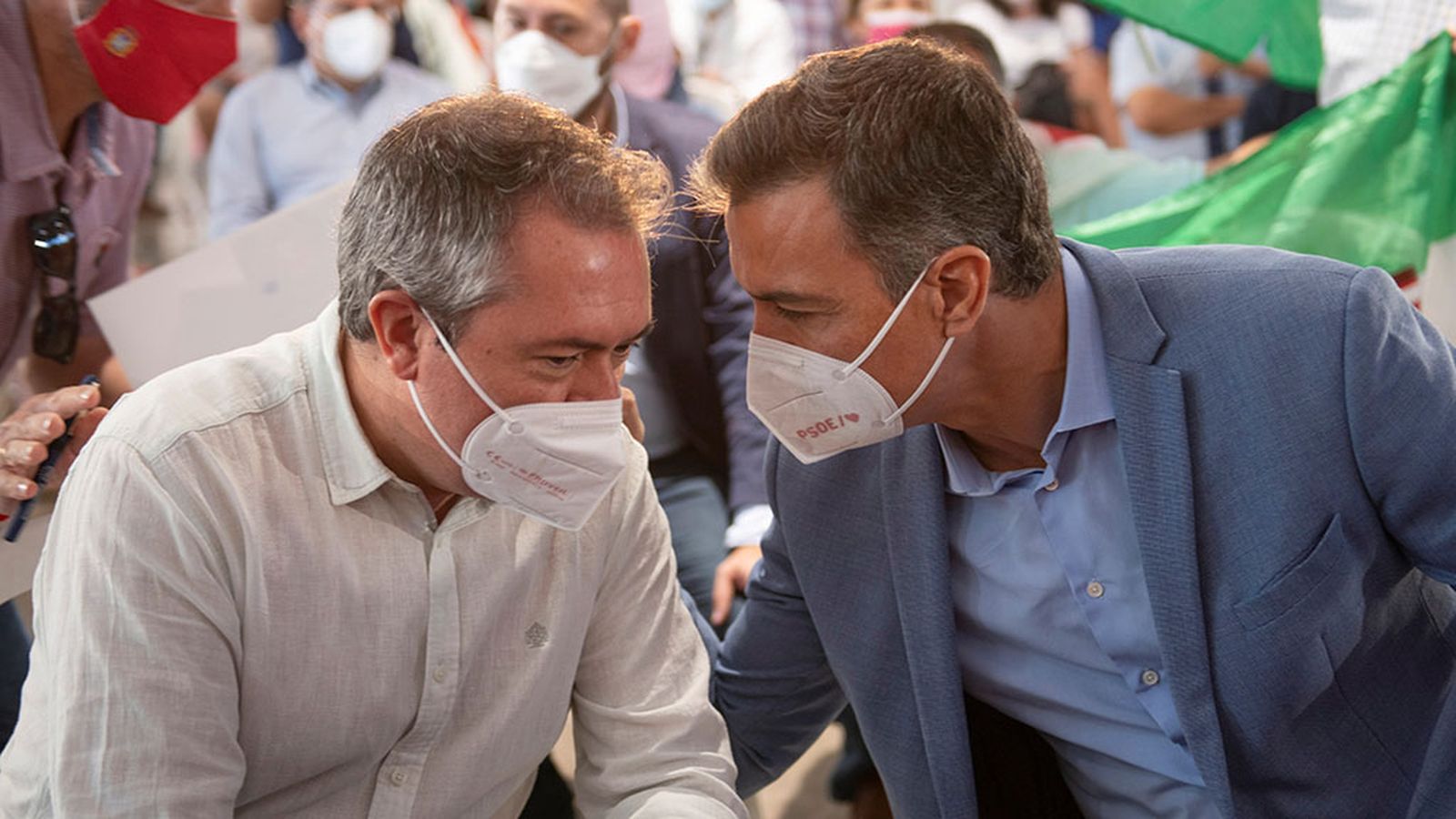 Pedro Sánchez y Juan Espadas