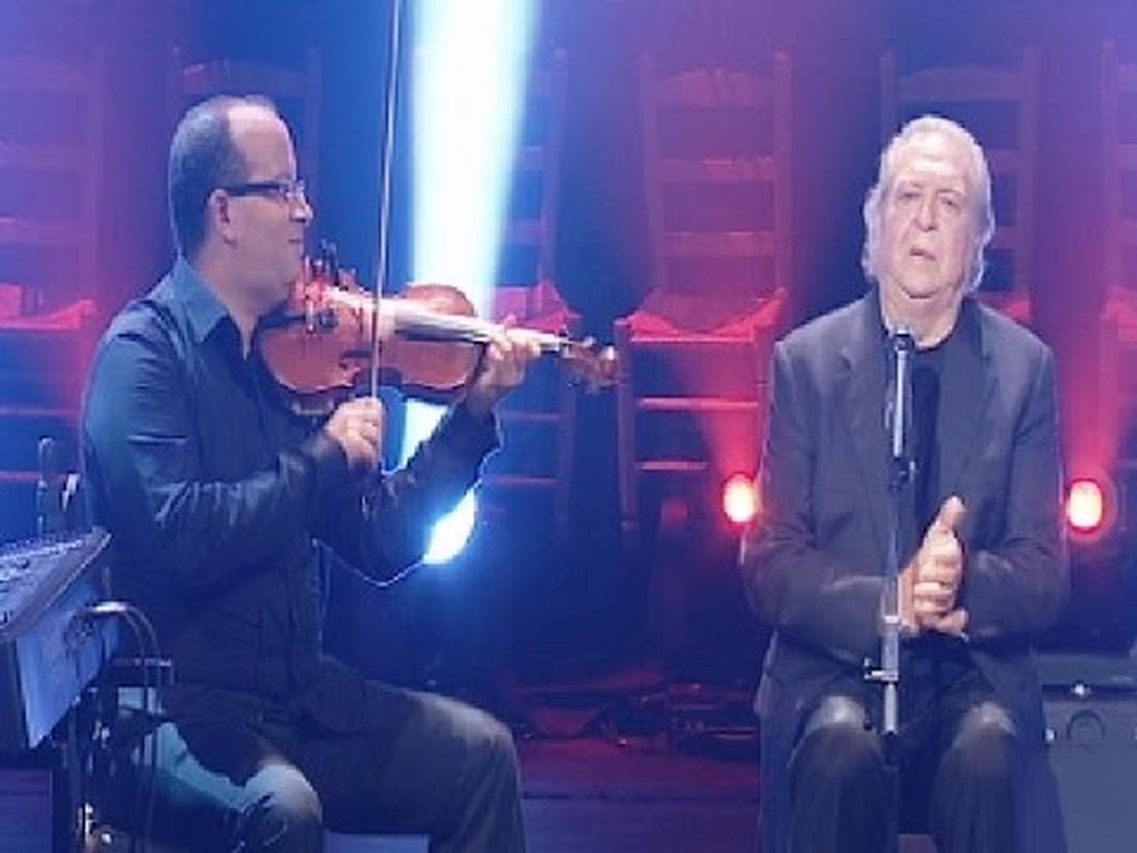 El Lebrijano canta "Dame la libertad" con el violinista Faiçal | Flamenco en Canal Sur