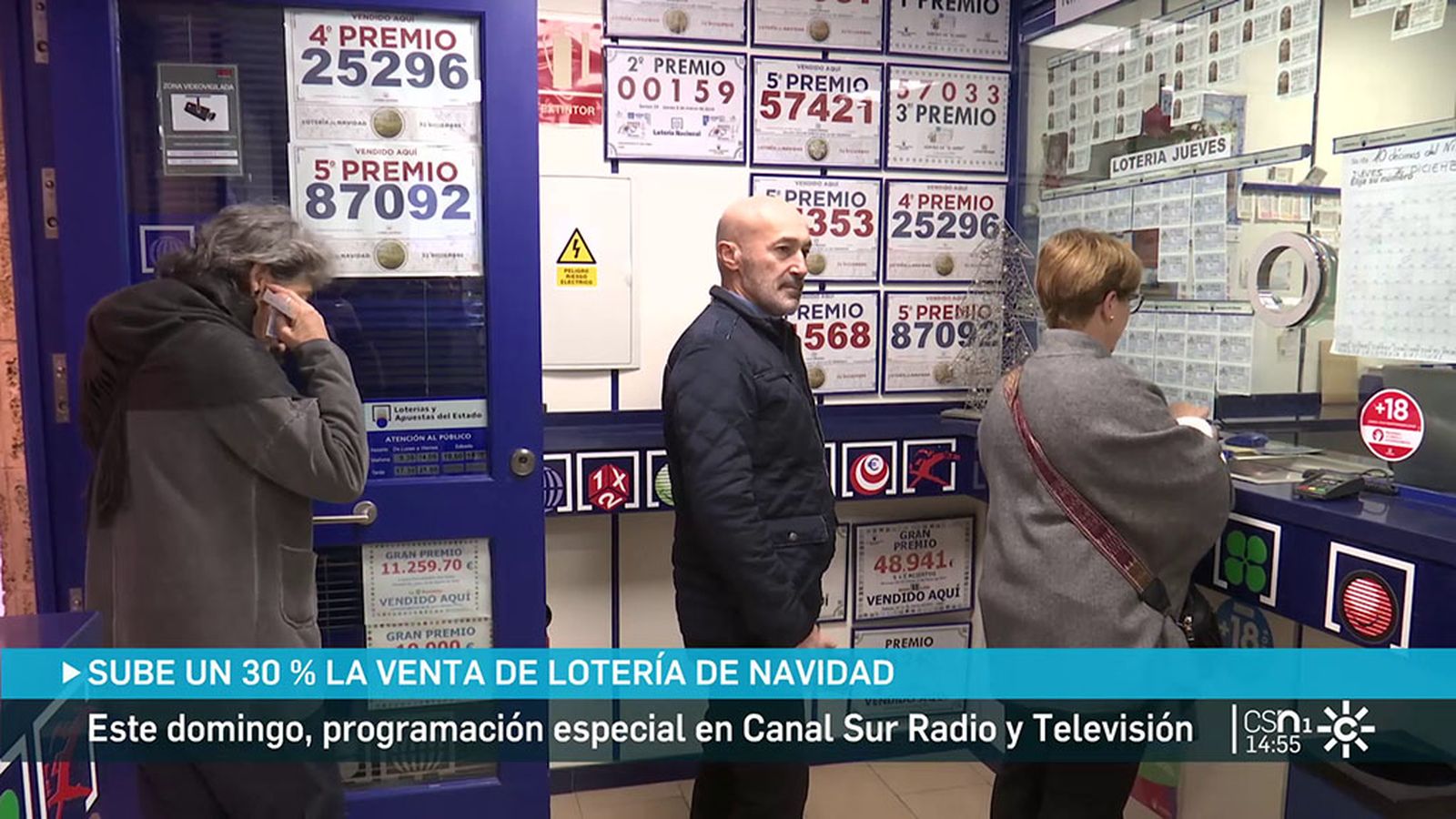 Ultimas compras de la lotería de Navidad